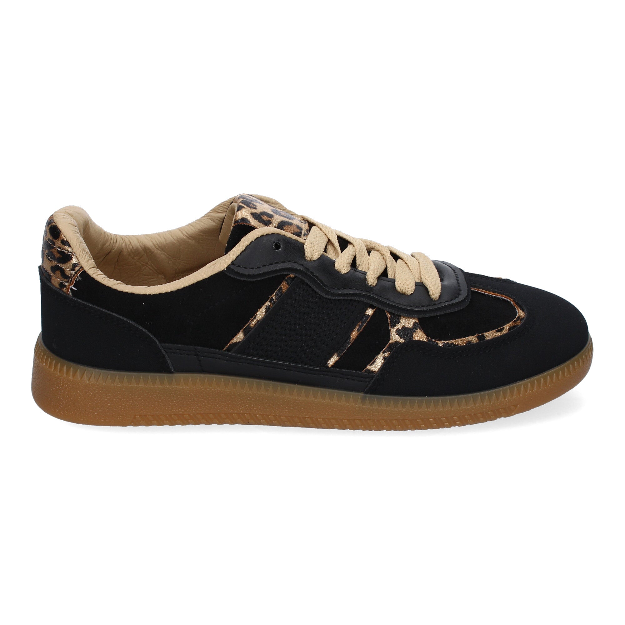 Zapatilla Deportiva Negra Casual de Mujer