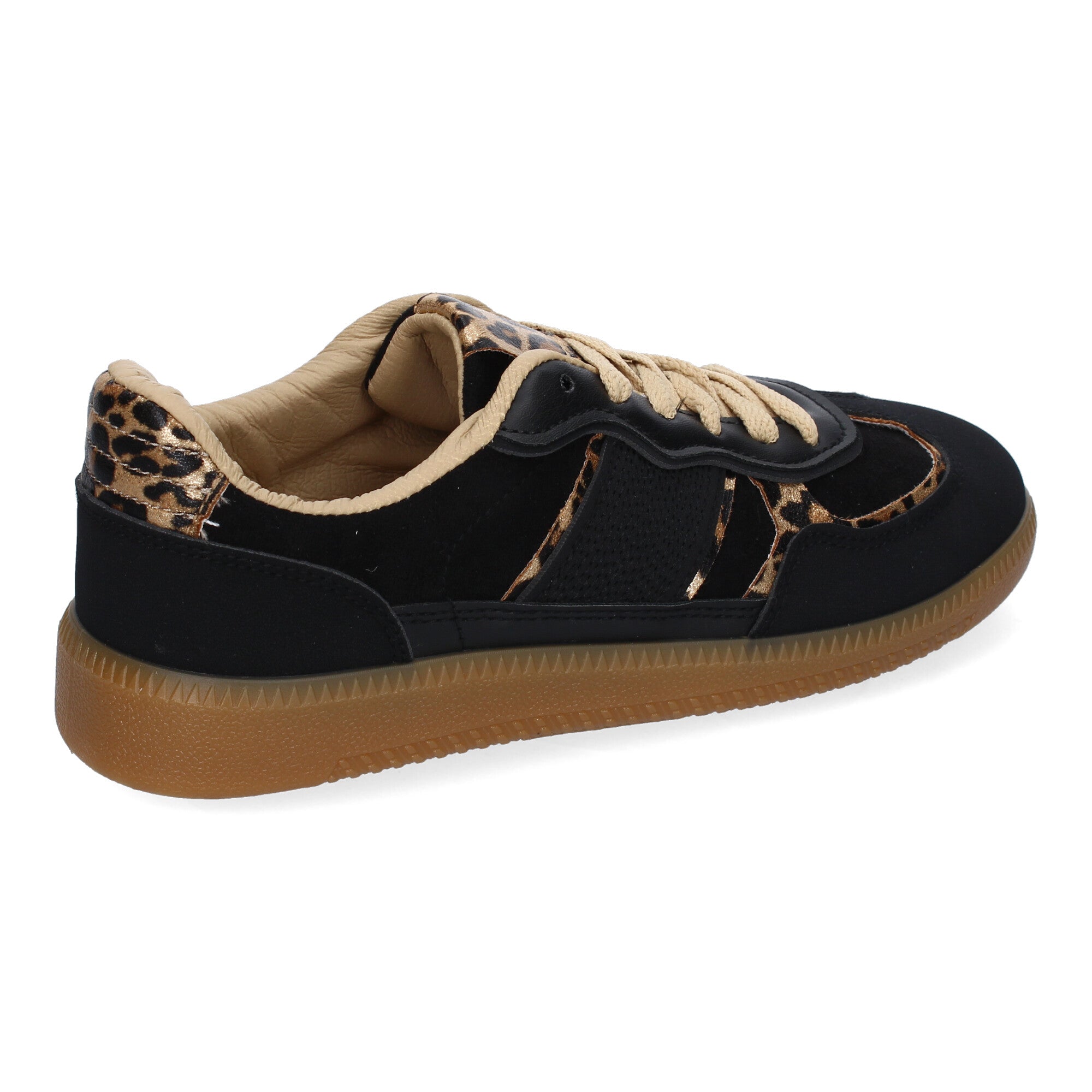 Zapatilla Deportiva Negra Casual de Mujer