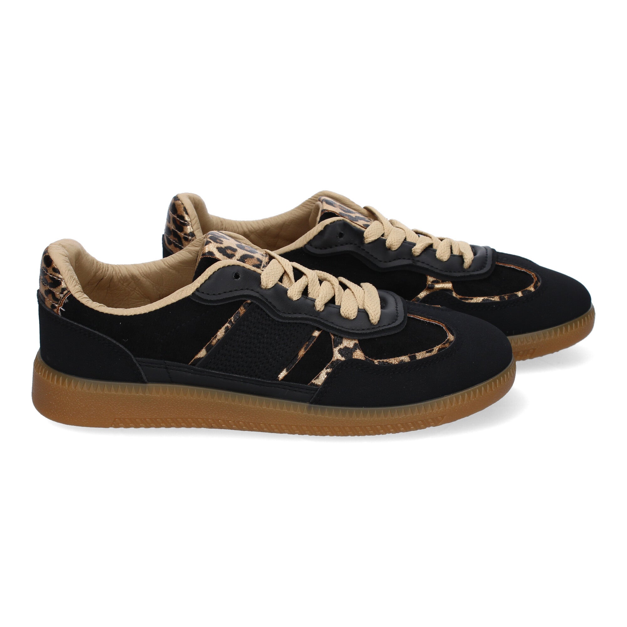 Zapatilla Deportiva Negra Casual de Mujer