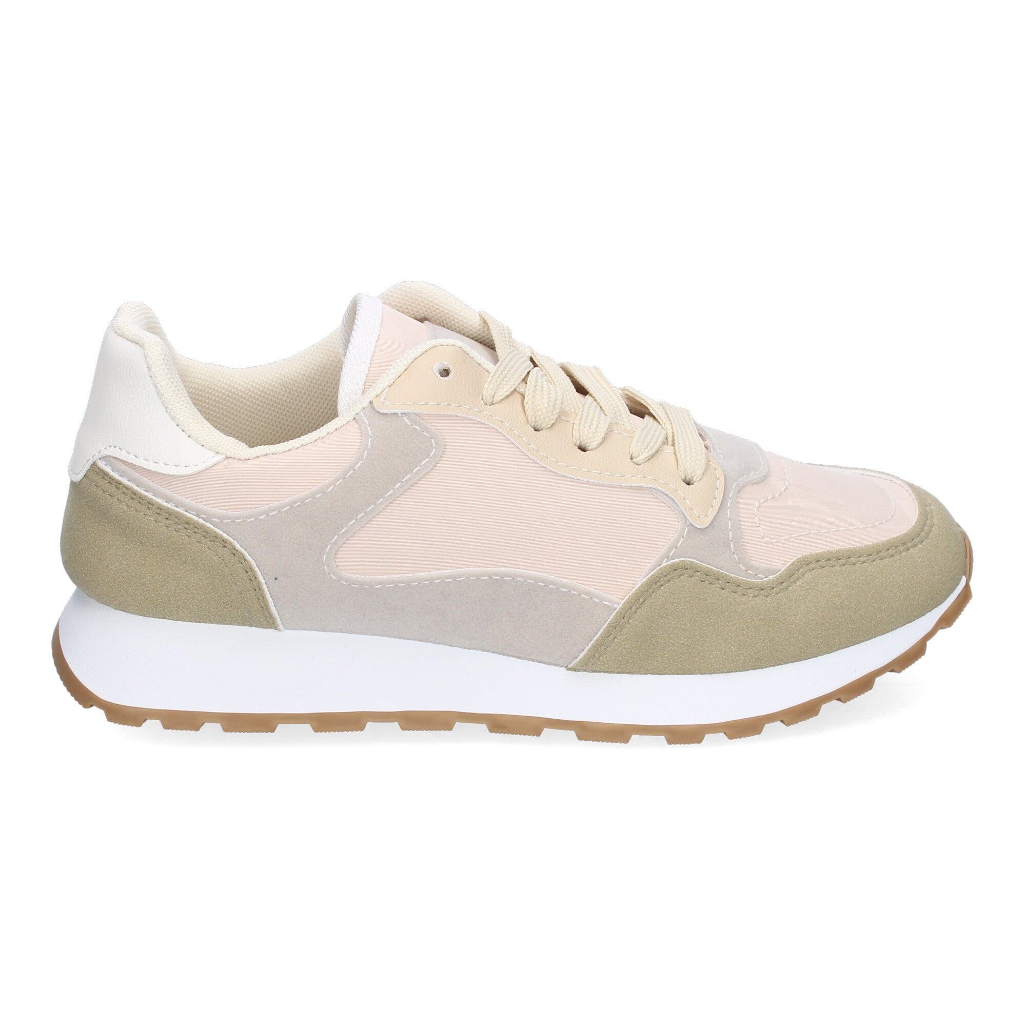Zapatilla Deportiva Beige Casual de Mujer
