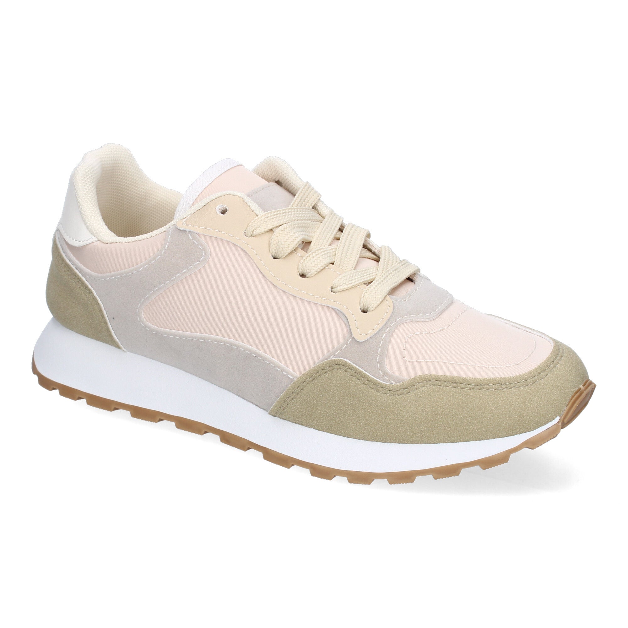 Zapatilla Deportiva Beige Casual de Mujer