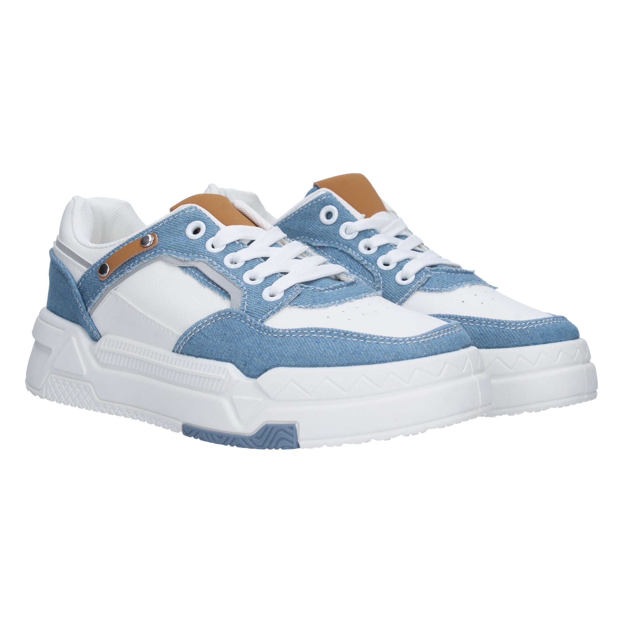 Zapatilla Plana Comoda Azul para Mujer