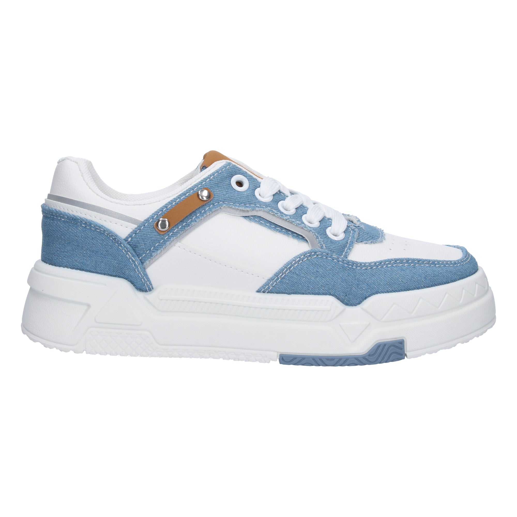 Zapatilla Plana Comoda Azul para Mujer