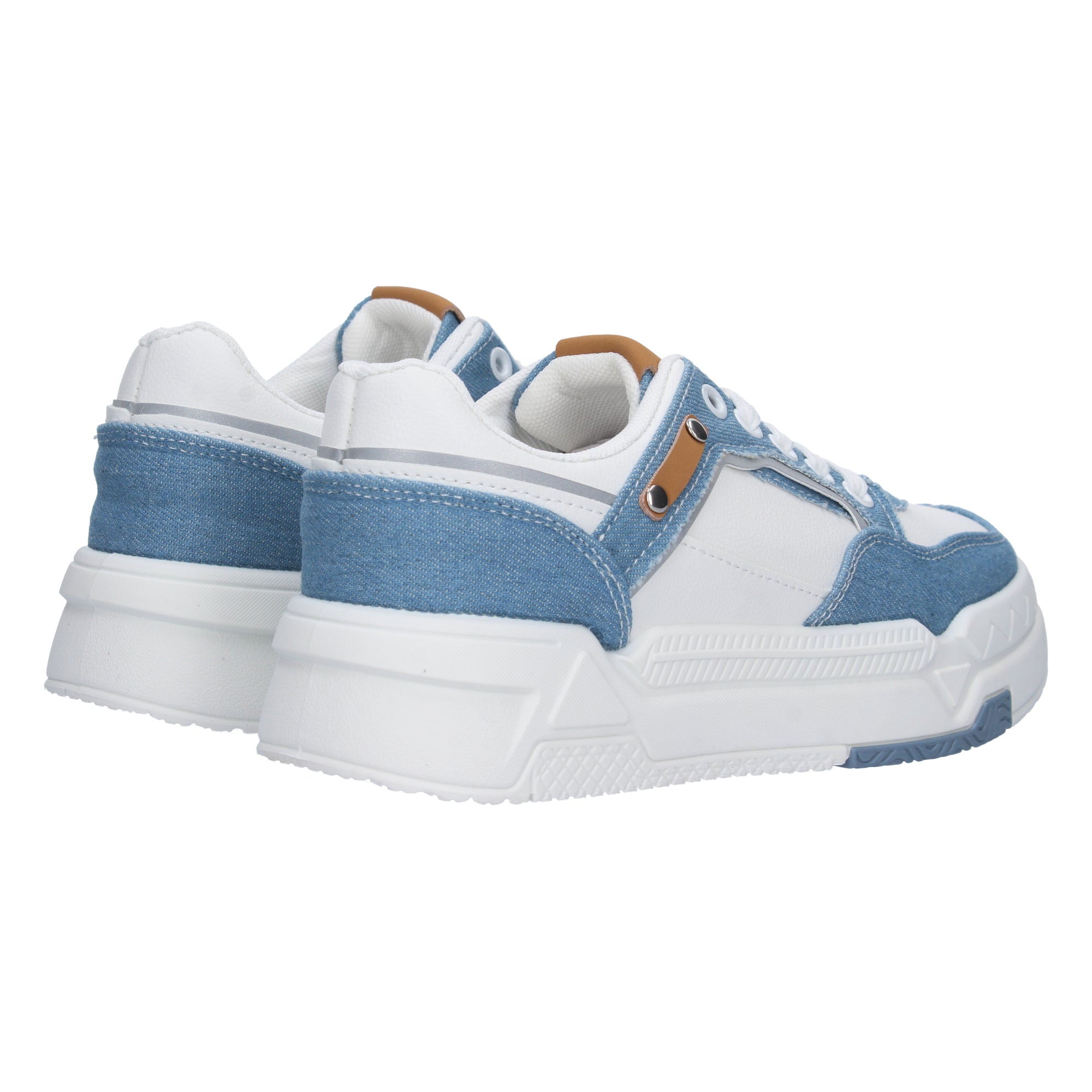 Zapatilla Plana Comoda Azul para Mujer