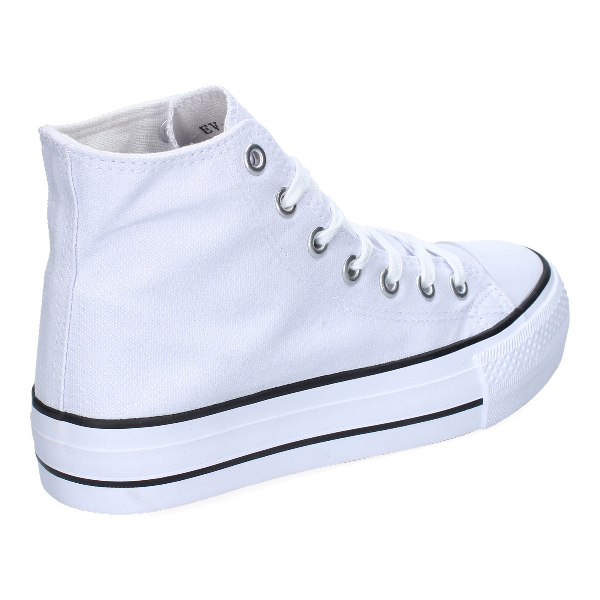 Zapatilla Bamba Abotinada Blanca para Mujer