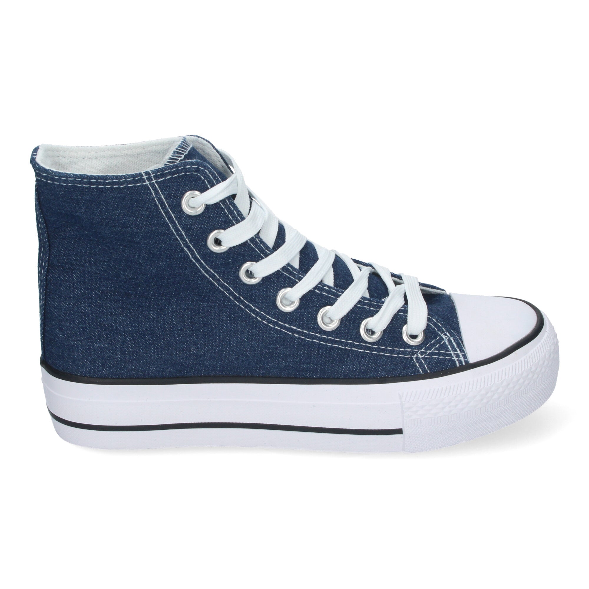 Zapatilla Bamba Abotinada Marina para Mujer