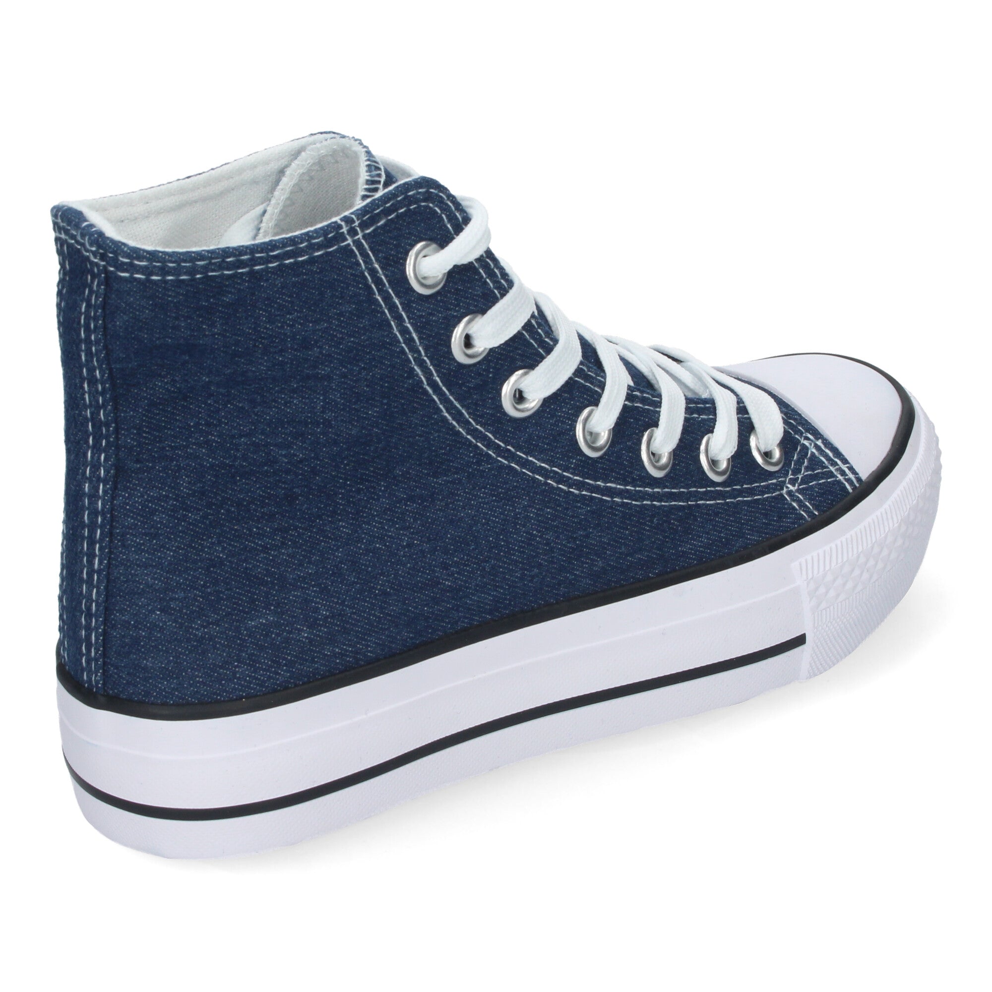 Zapatilla Bamba Abotinada Marina para Mujer