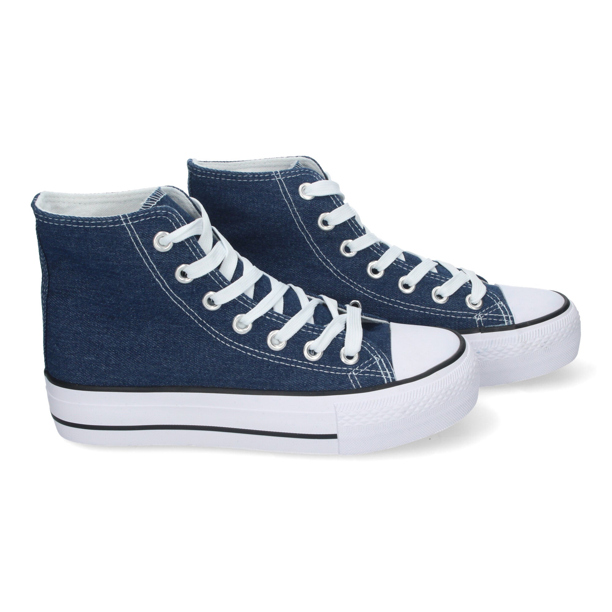 Zapatilla Bamba Abotinada Marina para Mujer