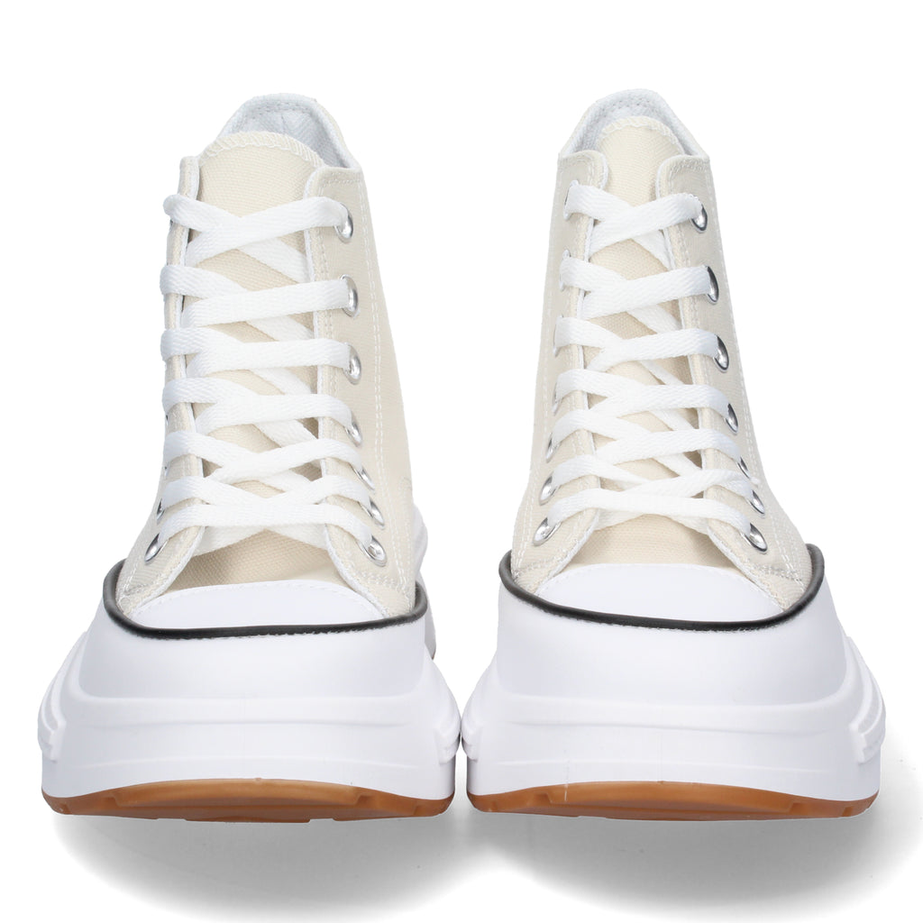 Zapatilla Abotinada Blanca con Plataforma Comoda Para Mujer