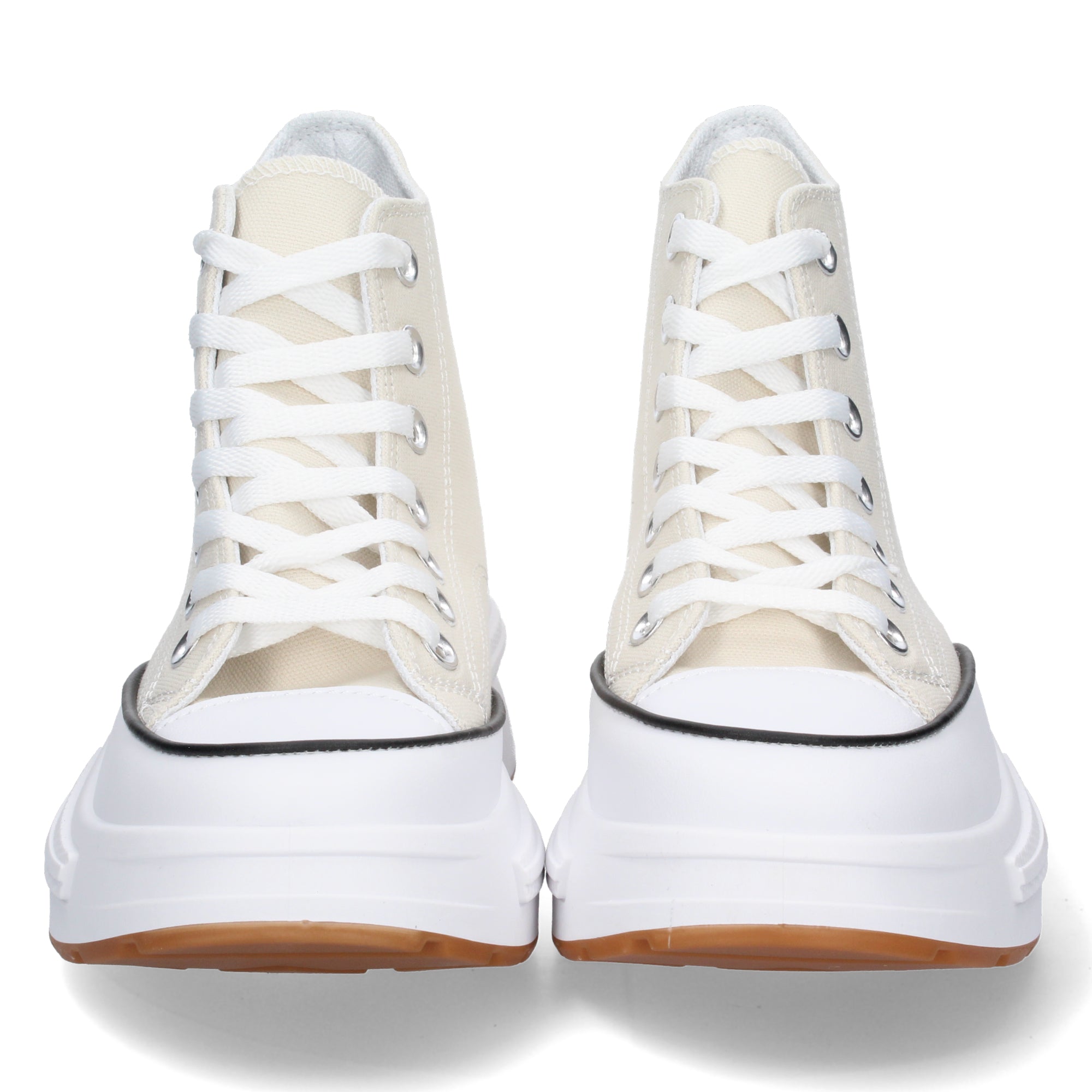 Zapatilla Abotinada Blanca con Plataforma Comoda Para Mujer