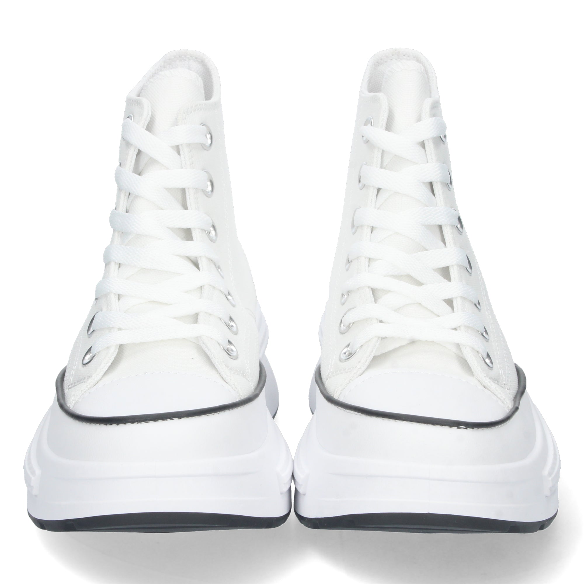 Zapatilla Abotinada Blanca con Plataforma Comoda Para Mujer