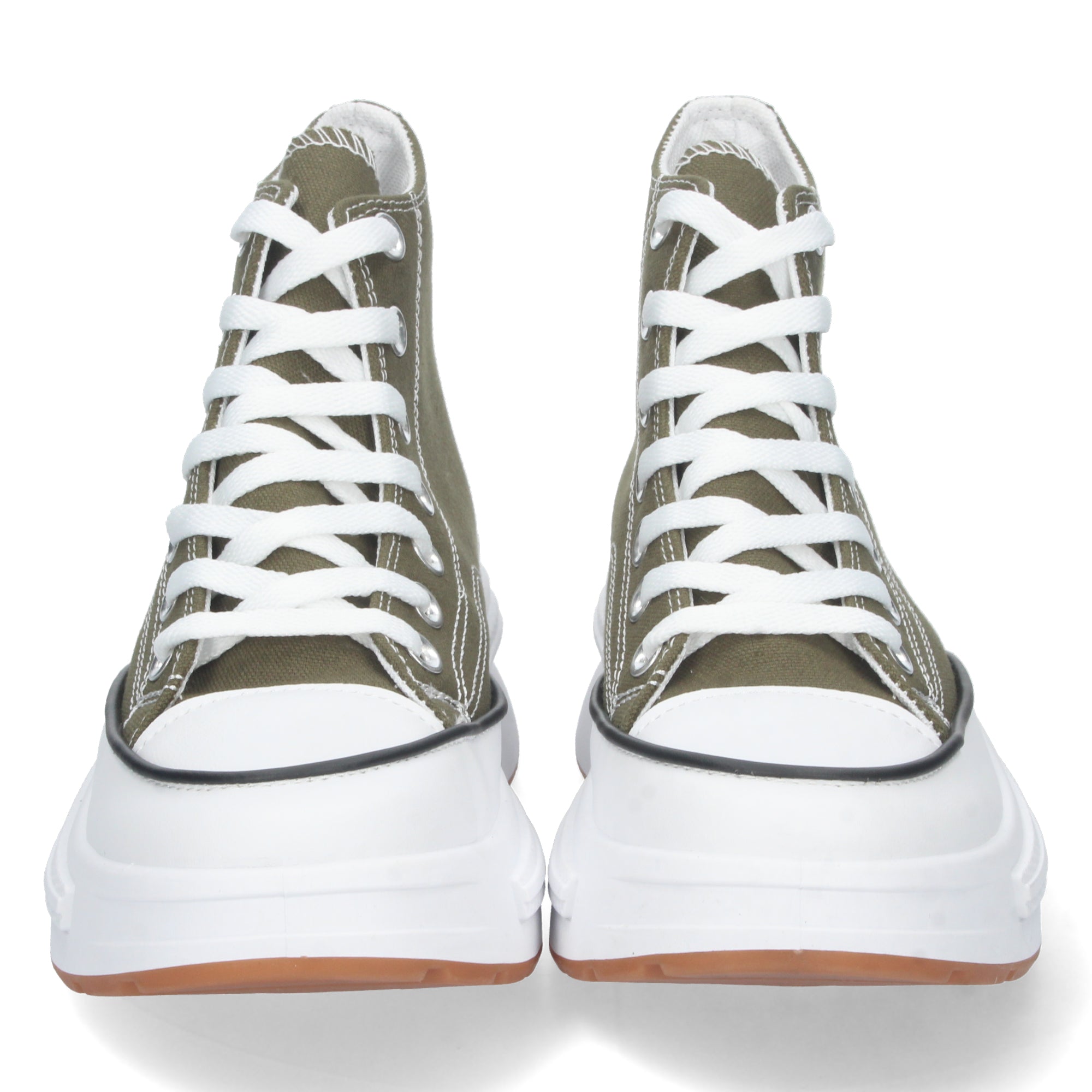 Zapatilla Abotinada verde con Plataforma Comoda Para Mujer