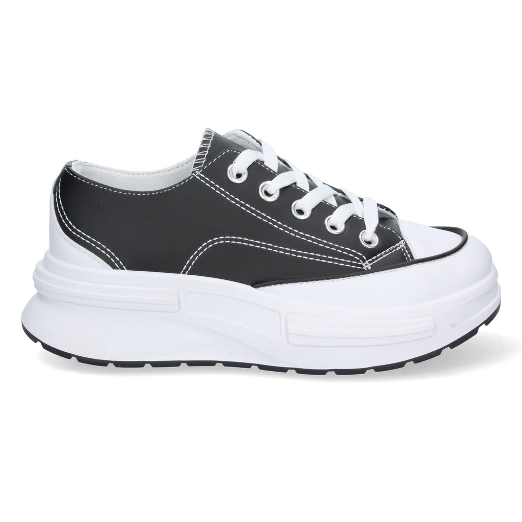 Zapatilla Negra con Plataforma Comoda Para Mujer