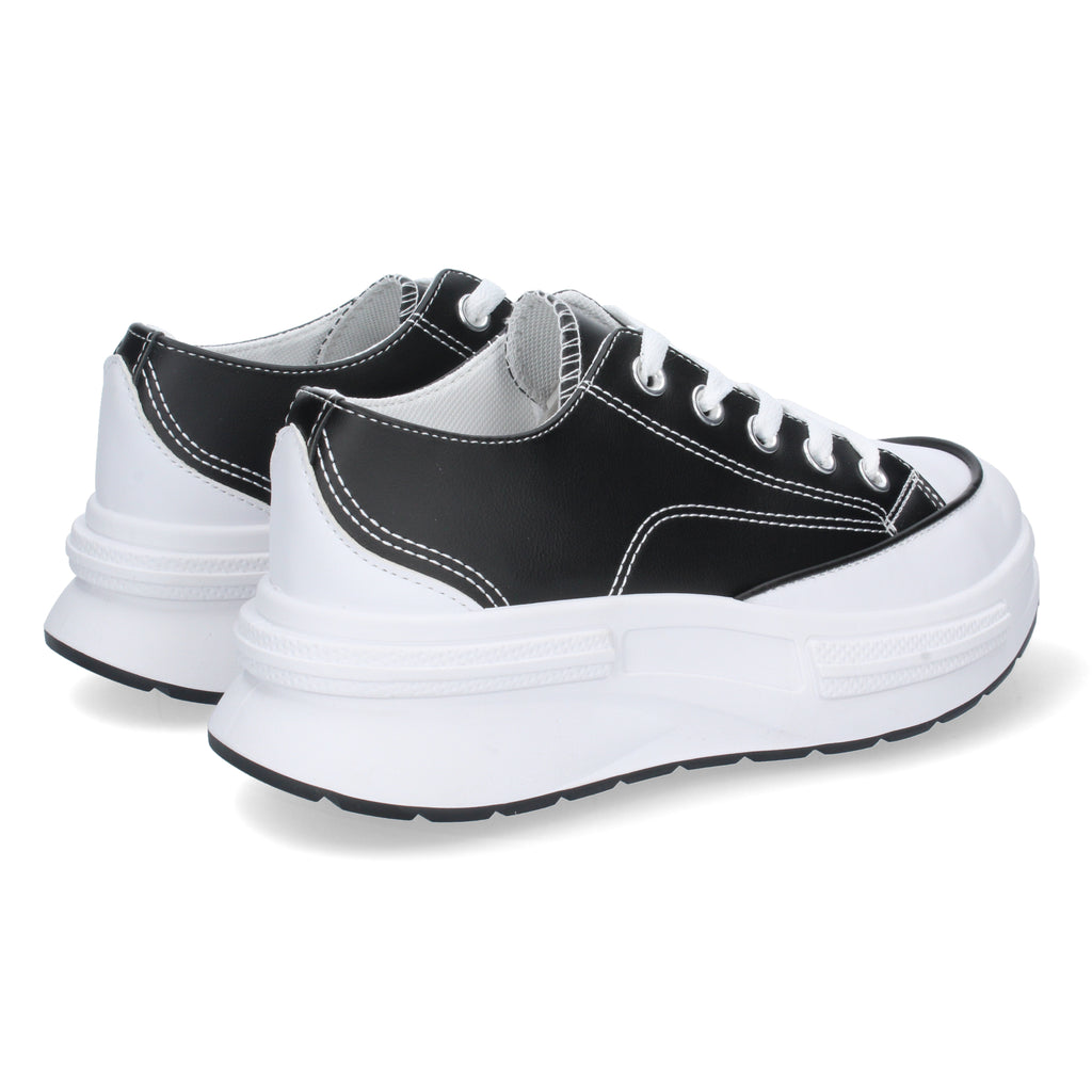 Zapatilla Negra con Plataforma Comoda Para Mujer