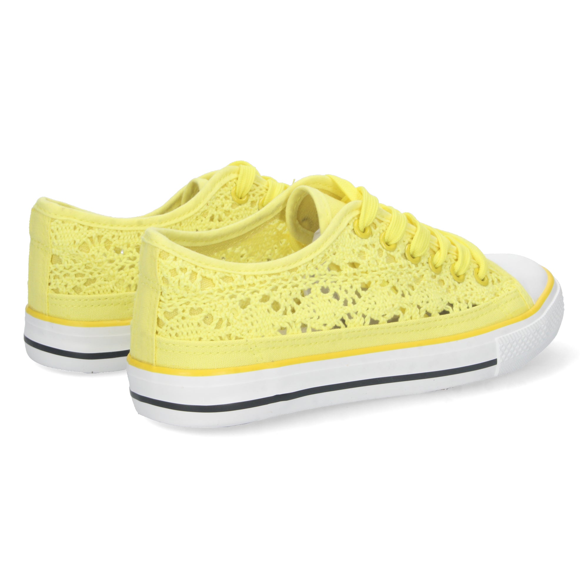 Zapatilla Bamba Plana Amarilla para Mujer