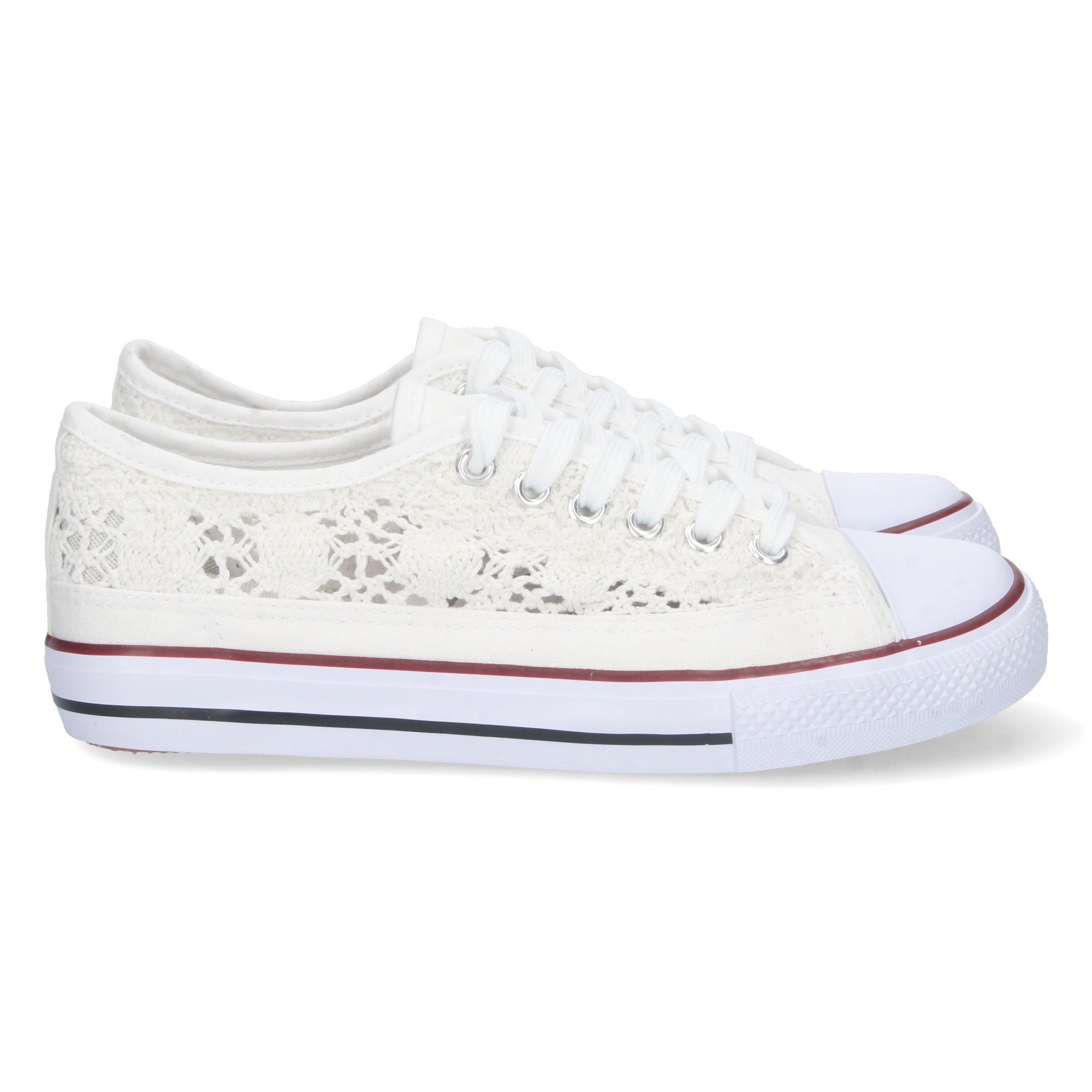 Zapatilla Bamba Plana Blanca para Mujer