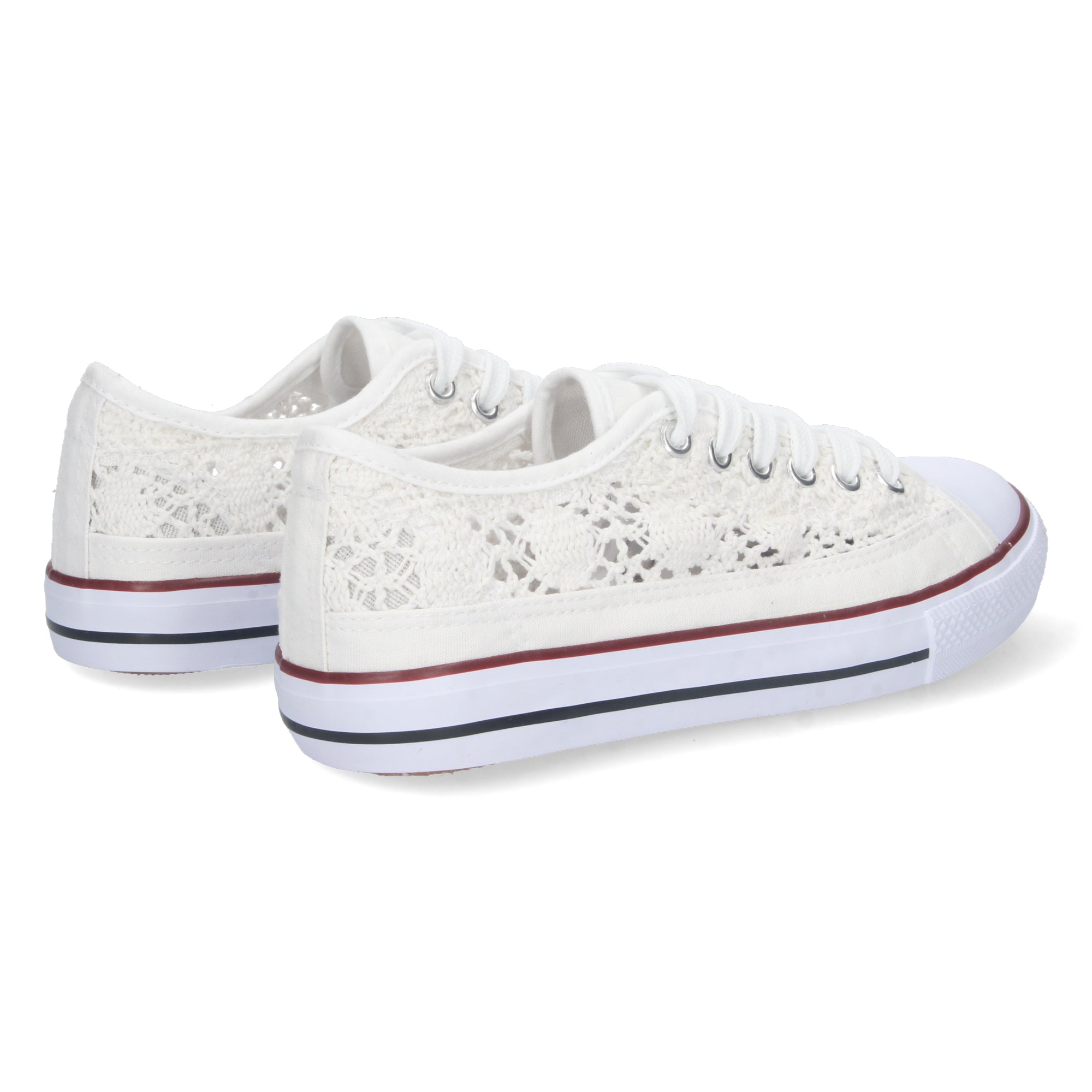 Zapatilla Bamba Plana Blanca para Mujer