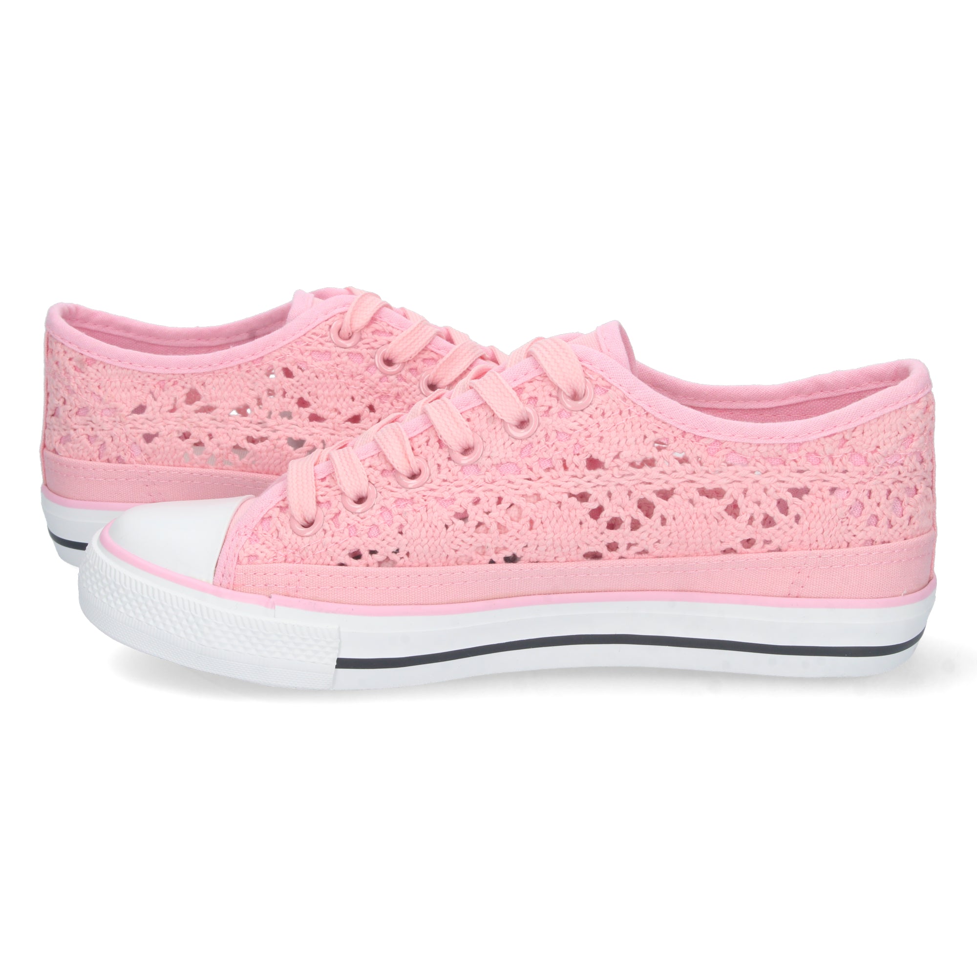 Zapatilla Bamba Plana Rosa para Mujer