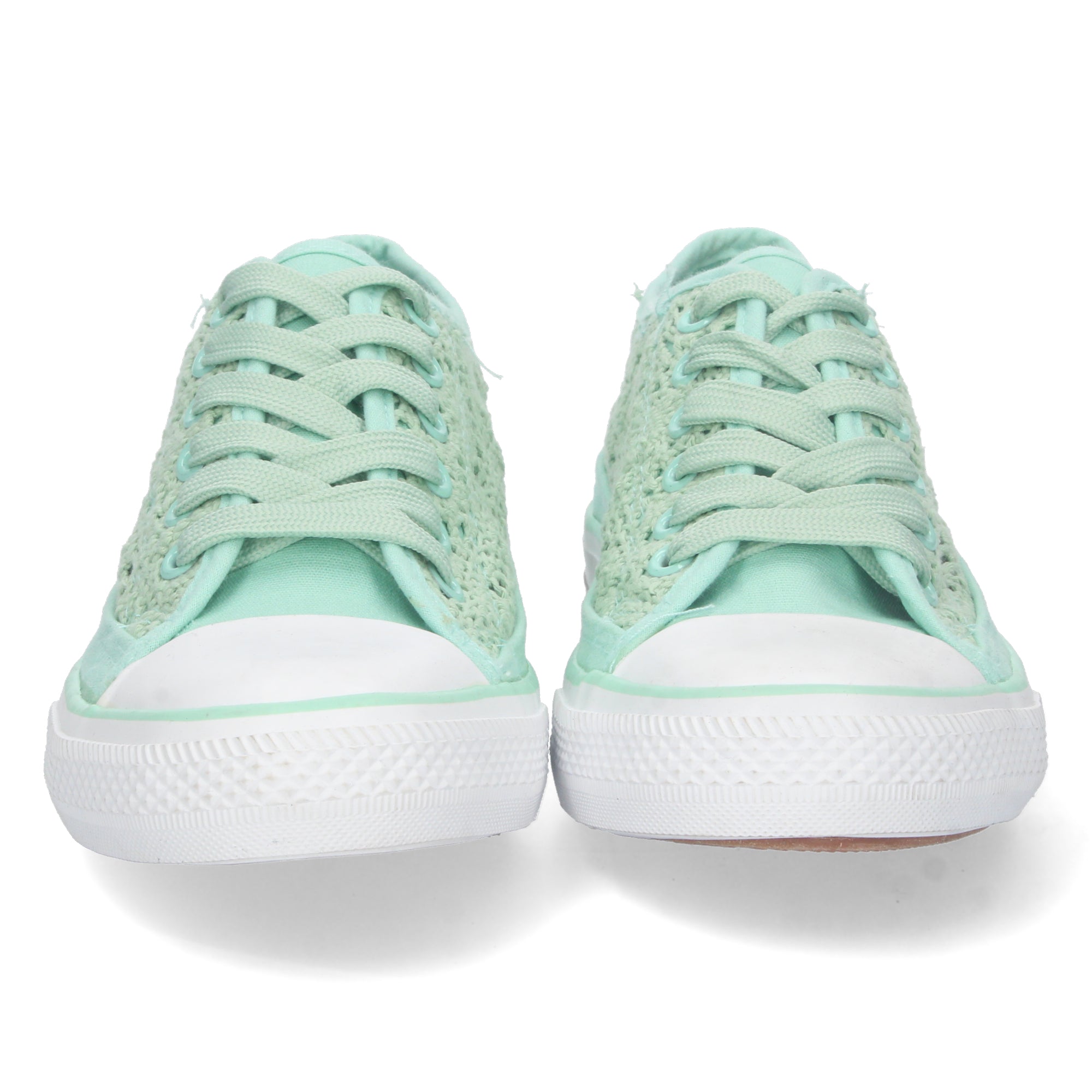 Zapatilla Bamba Plana Verde Menta para Mujer