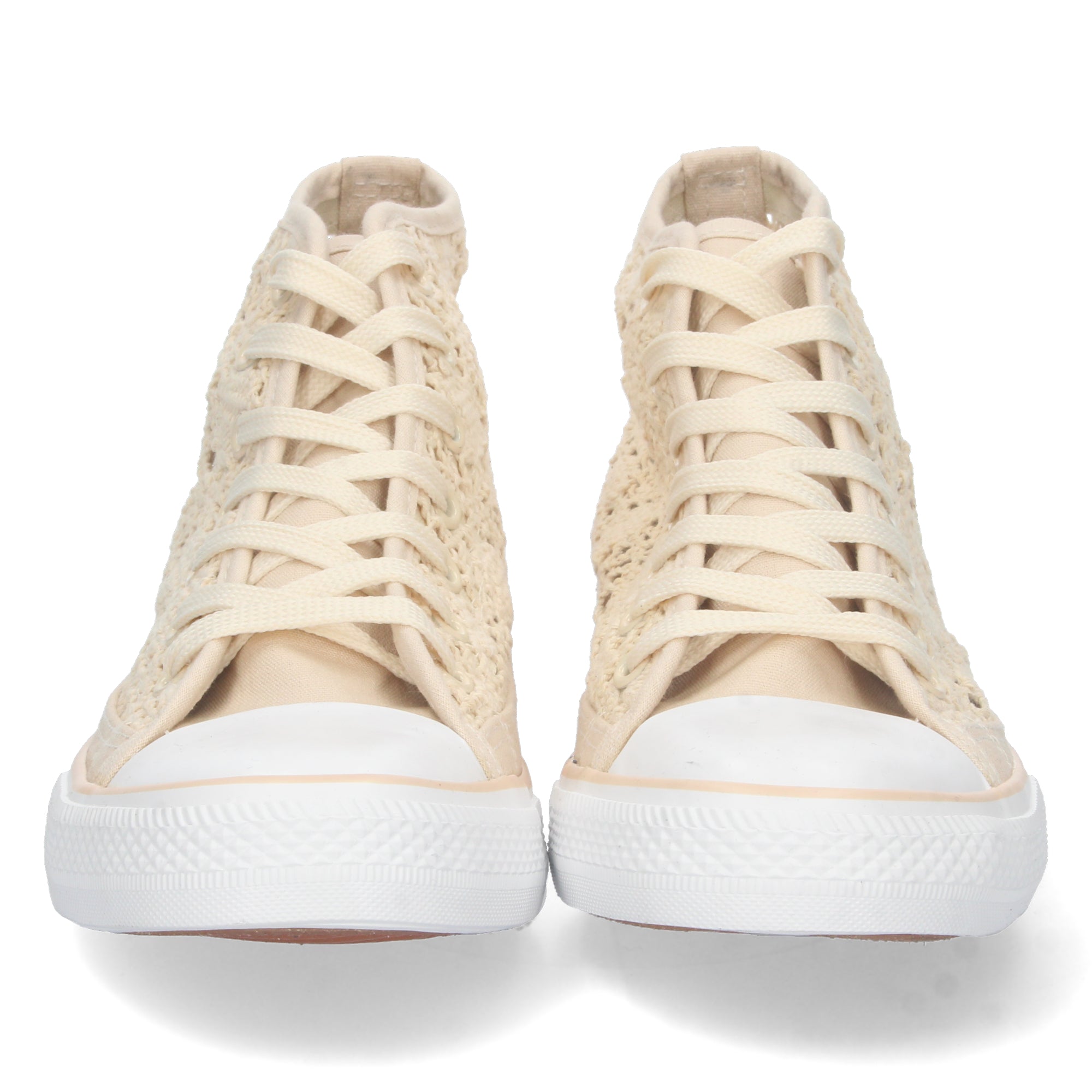 Zapatilla Bamba Abotinada Beige  para Mujer