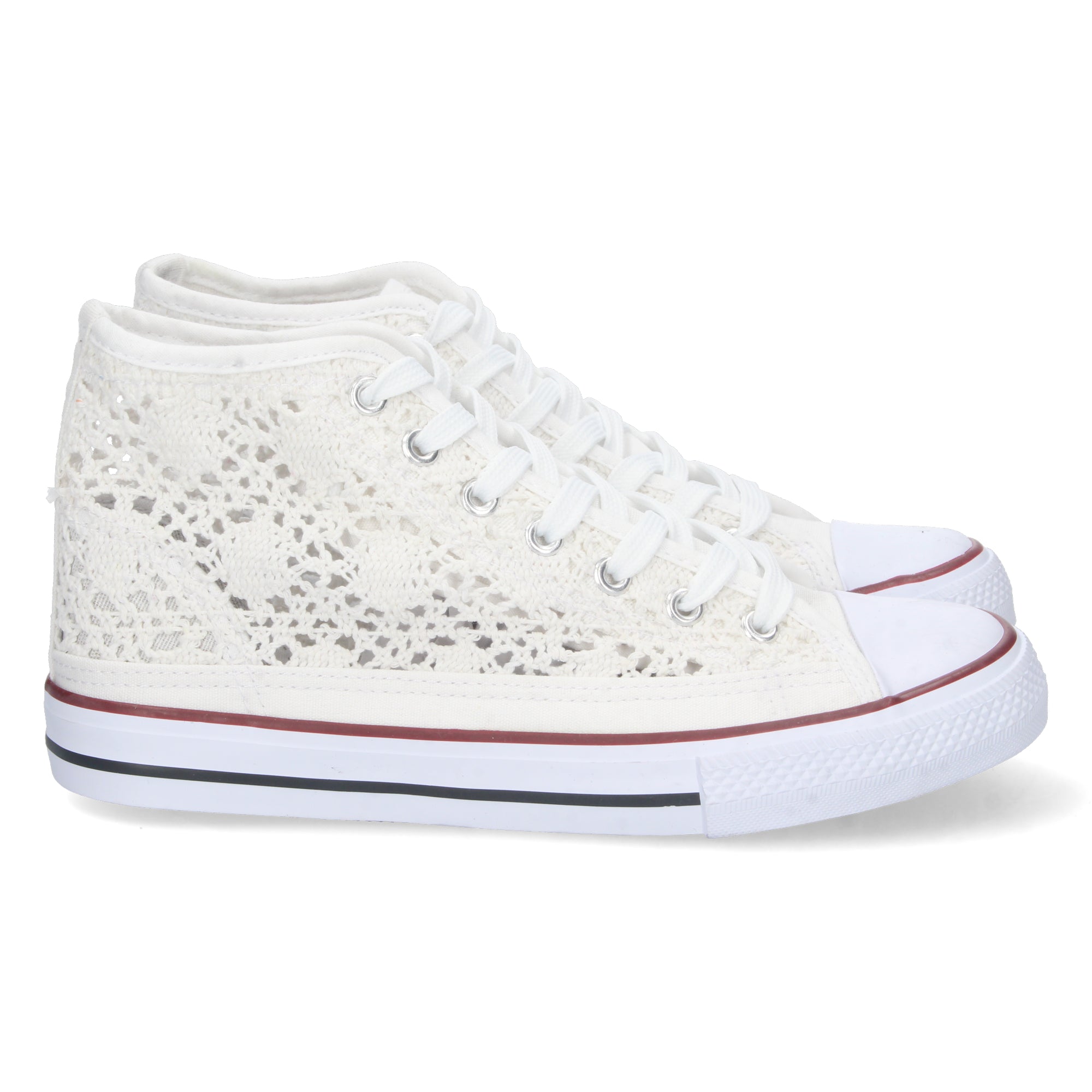 Zapatilla Abotinada Blanca  para Mujer