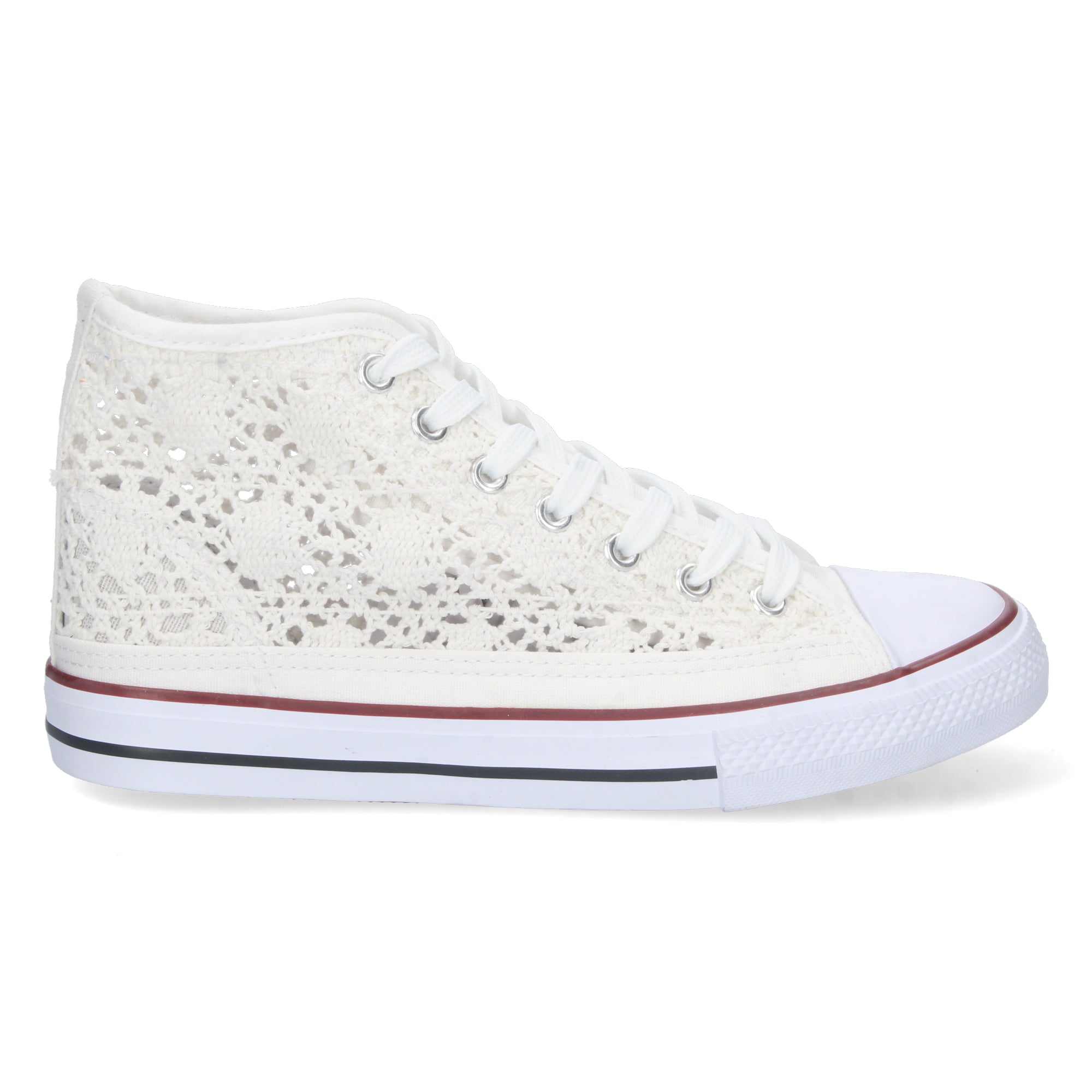 Zapatilla Abotinada Blanca  para Mujer