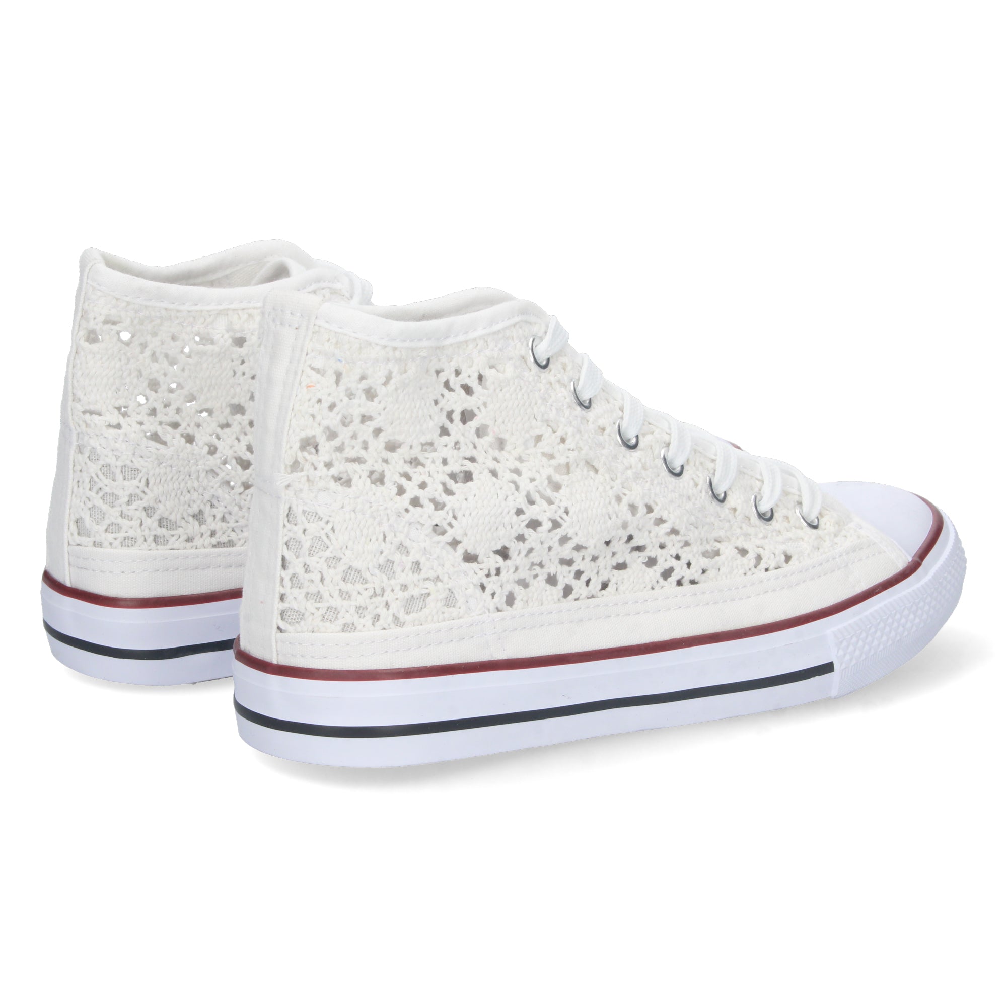 Zapatilla Abotinada Blanca  para Mujer