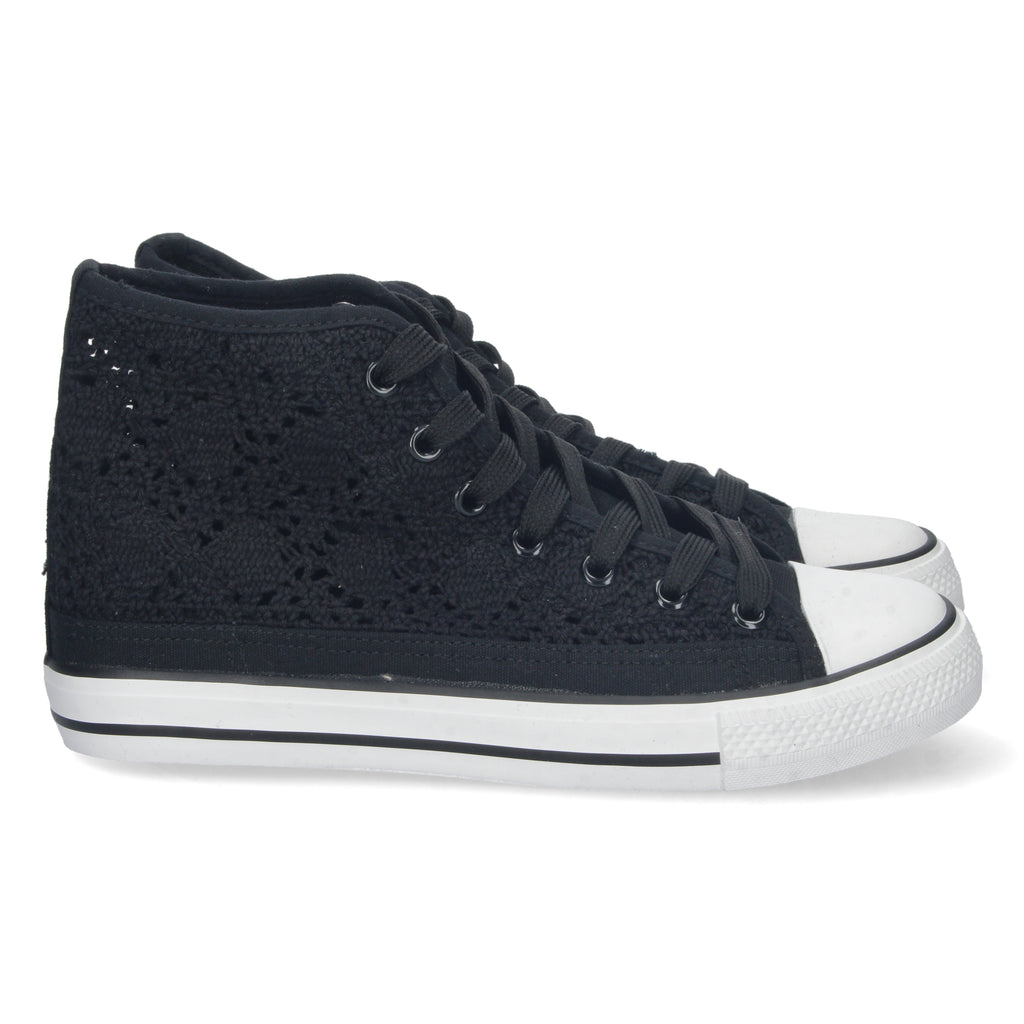 Zapatilla Abotinada Negra  para Mujer