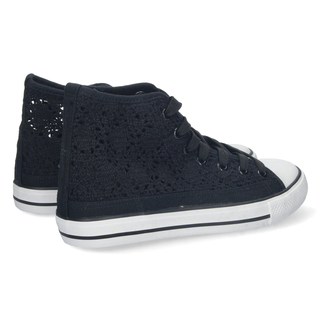 Zapatilla Abotinada Negra  para Mujer