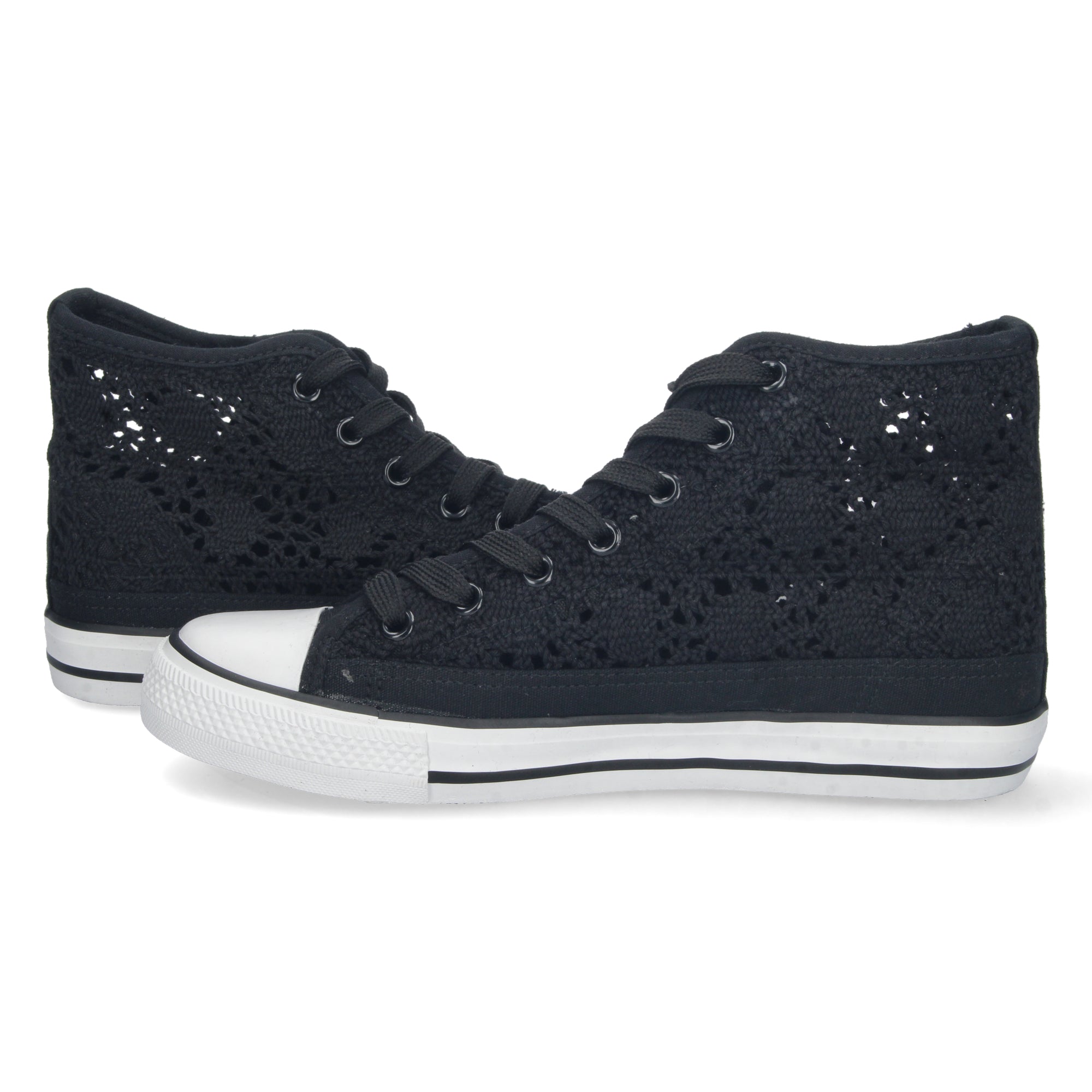Zapatilla Abotinada Negra  para Mujer