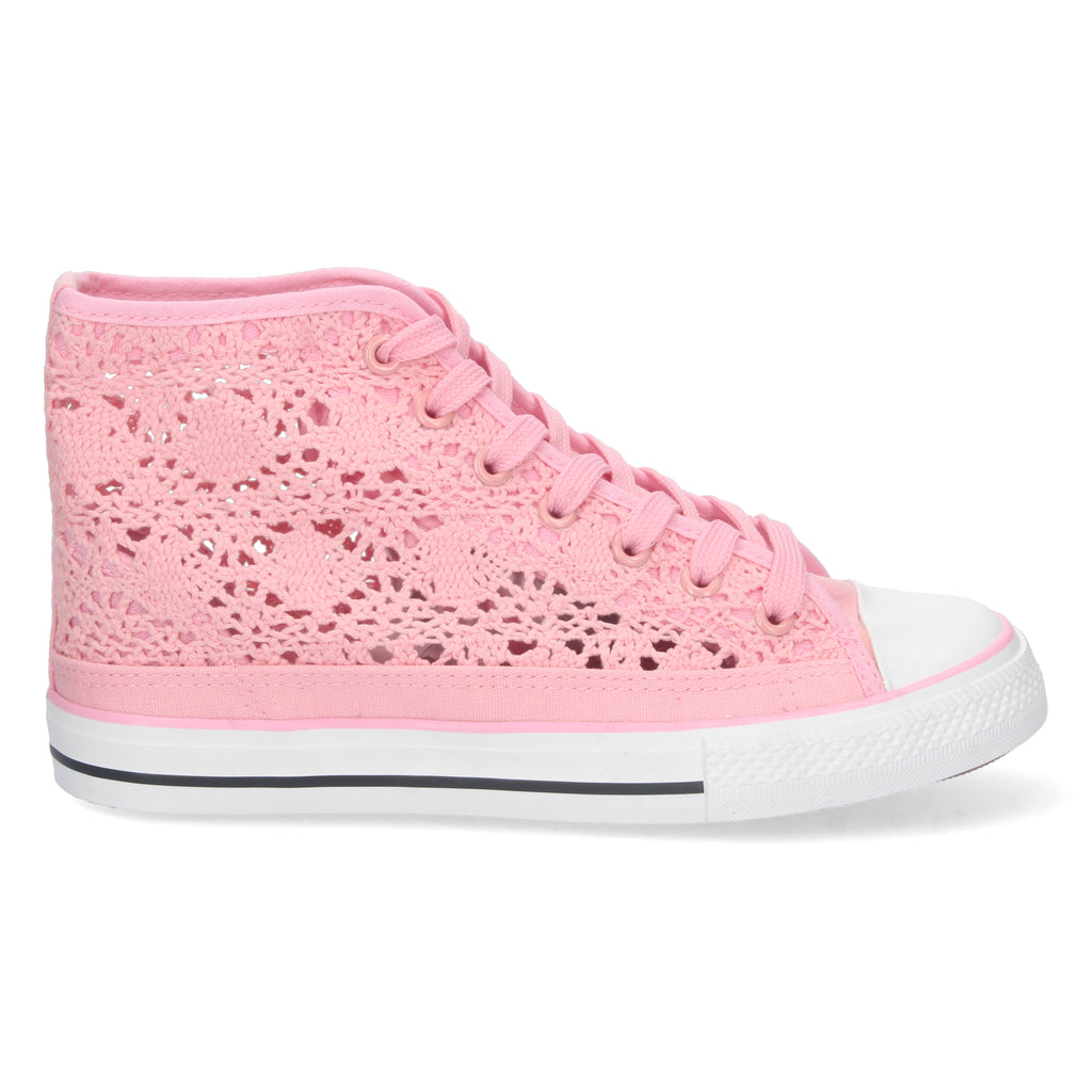 Zapatilla Abotinada Rosa para Mujer