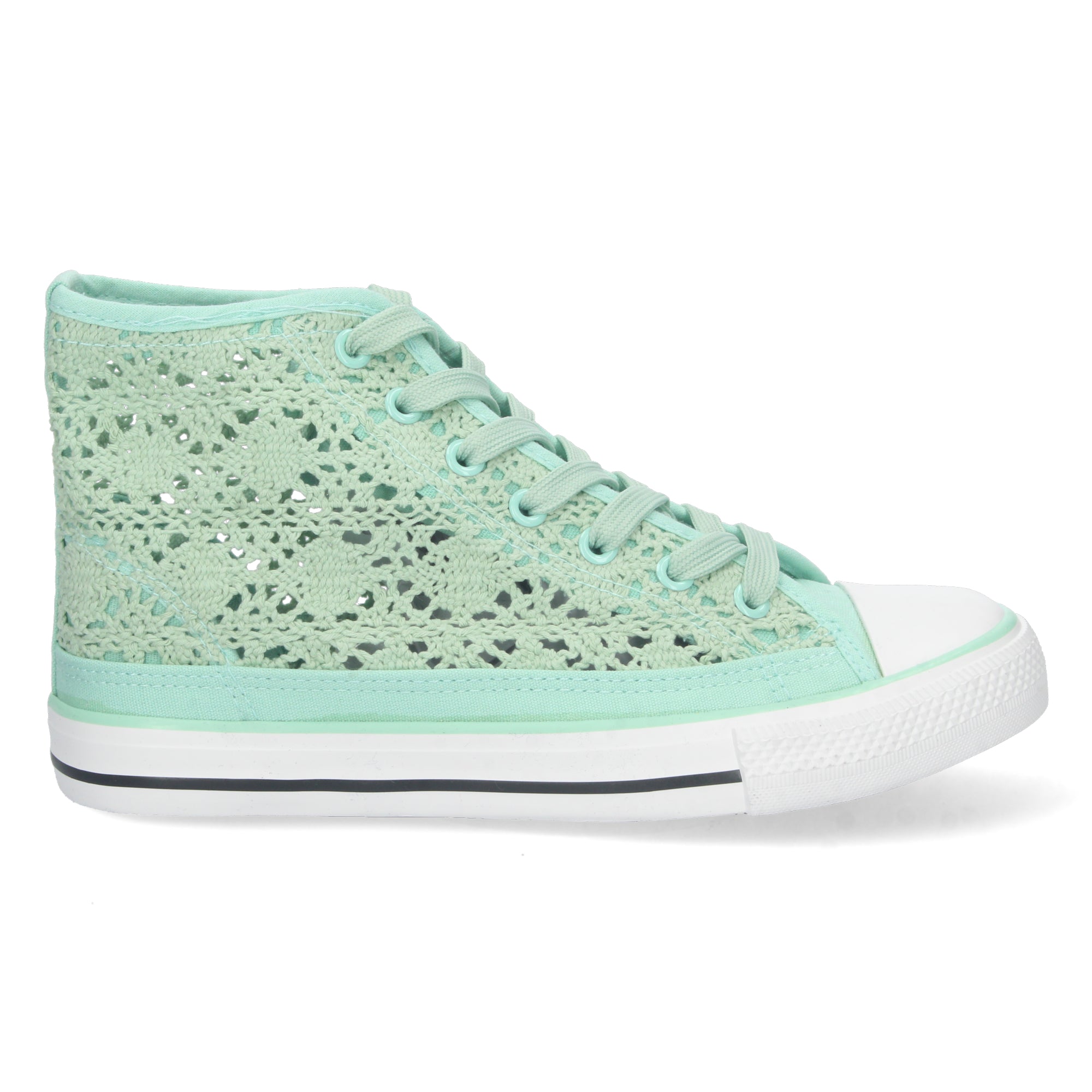 Zapatilla  Abotinada Verde para Mujer