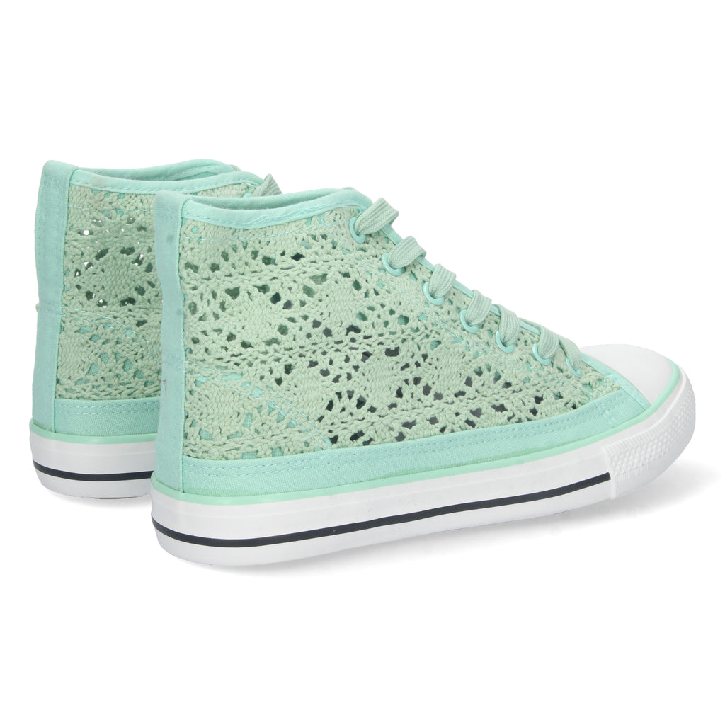 Zapatilla  Abotinada Verde para Mujer