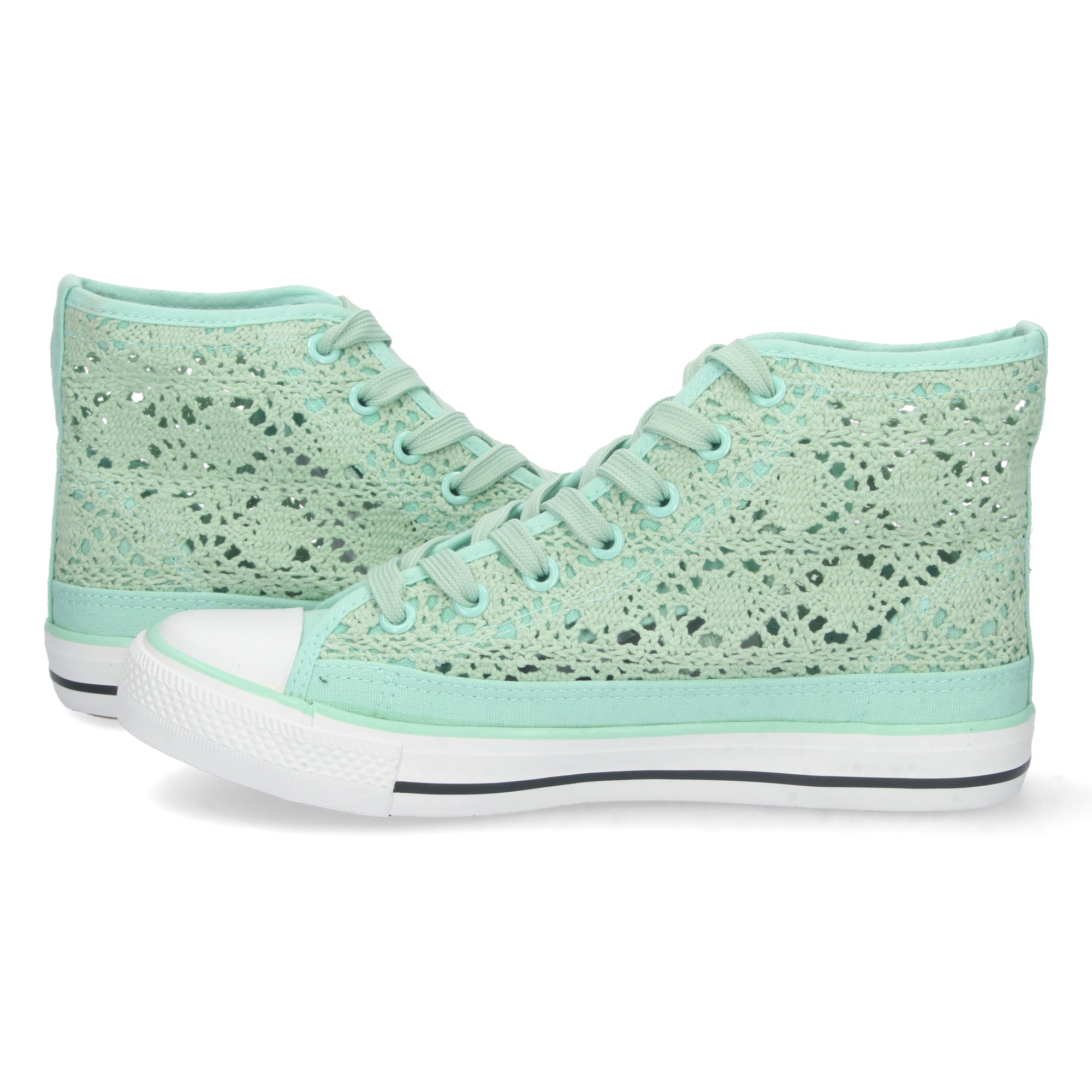 Zapatilla  Abotinada Verde para Mujer