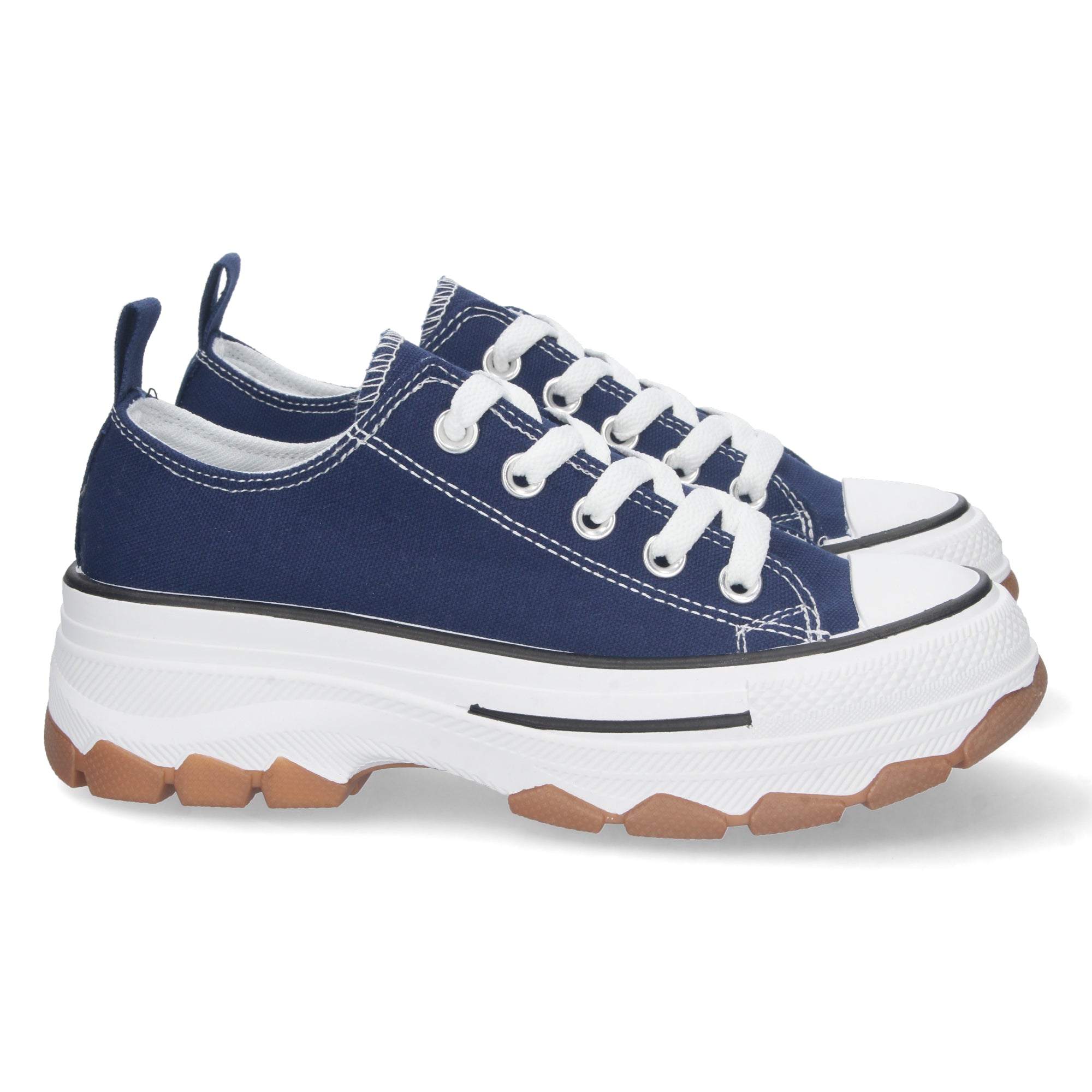 Zapatilla Bamba de Plataforma Azules  para Mujer