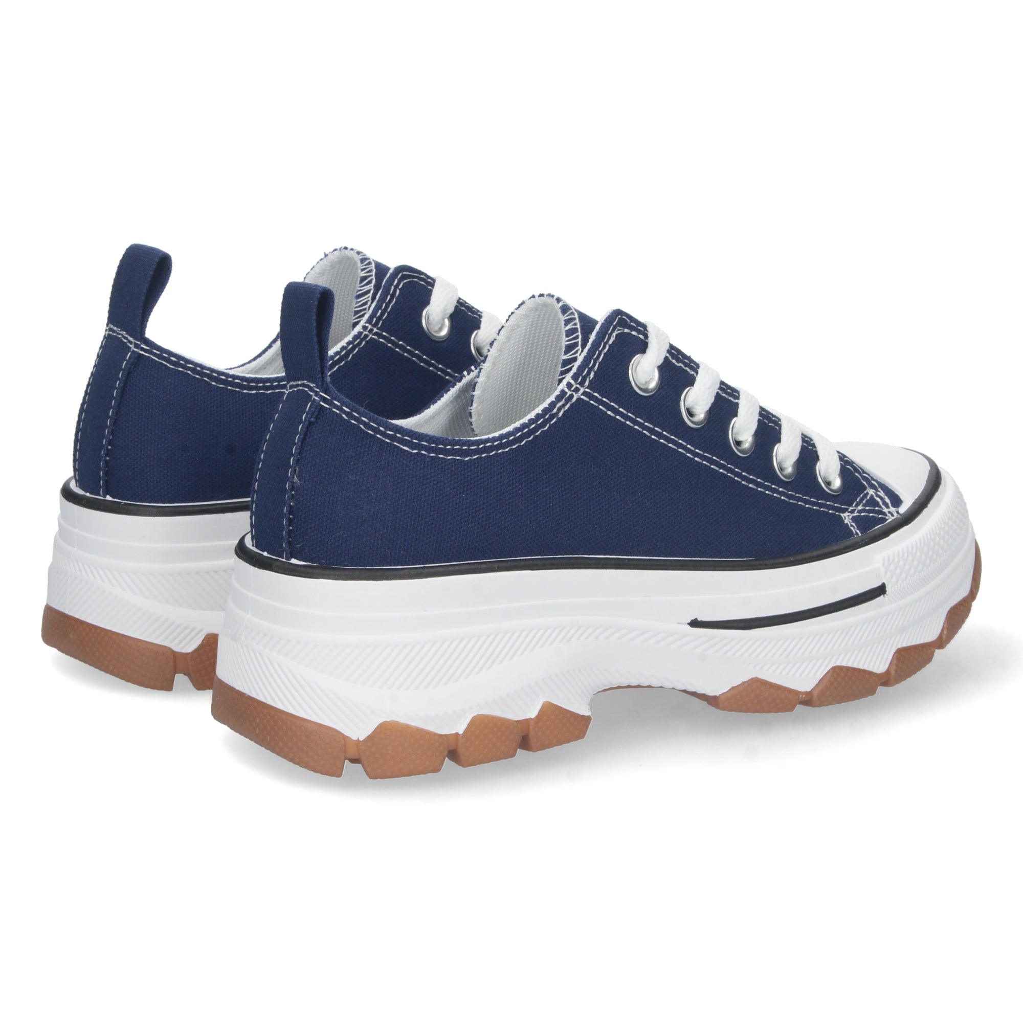 Zapatilla Bamba de Plataforma Azules  para Mujer