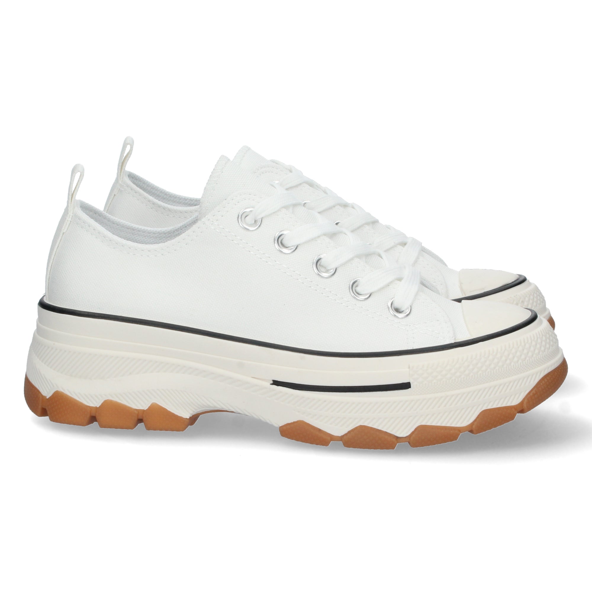 Zapatilla Bamba de Plataforma Blancas  para Mujer