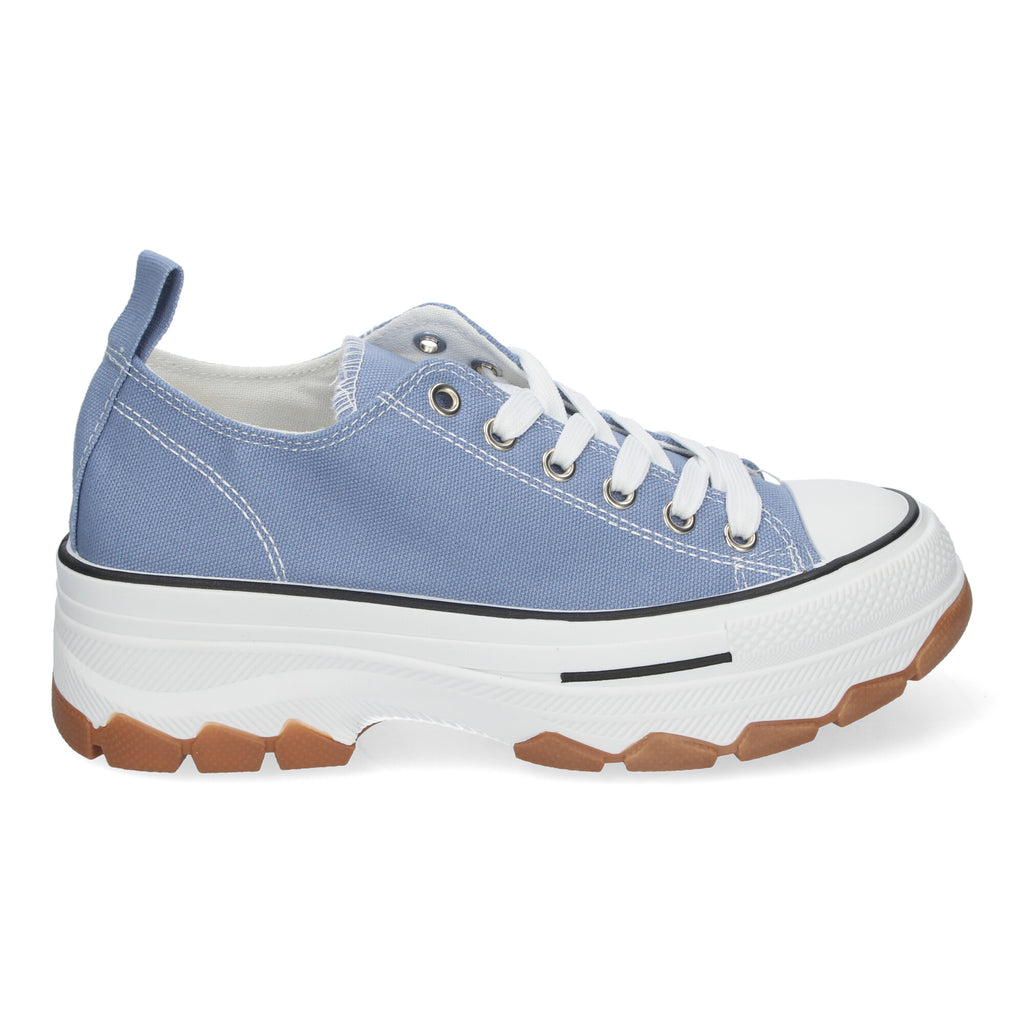 Zapatilla Bamba de Plataforma Celeste  para Mujer