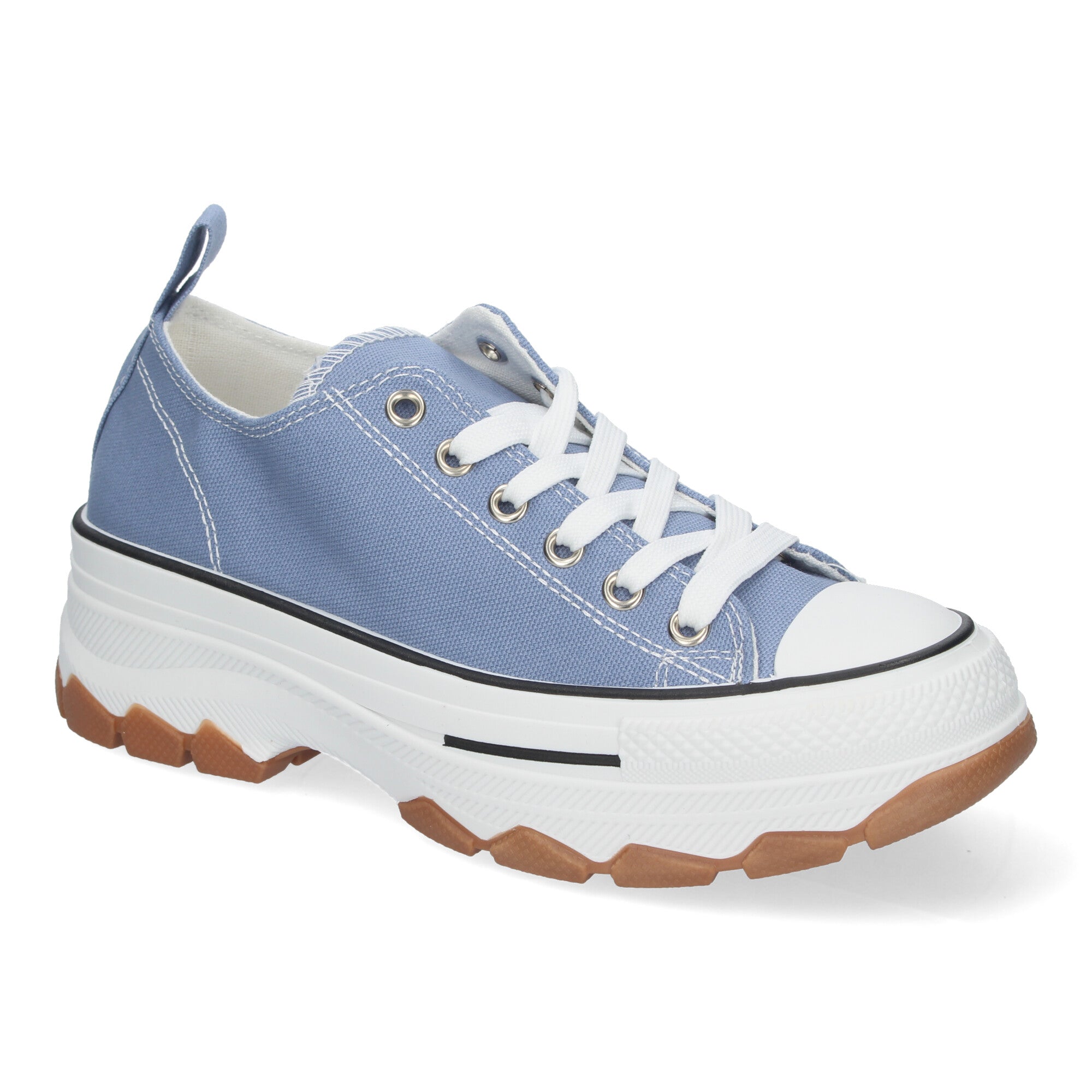 Zapatilla Bamba de Plataforma Celeste  para Mujer