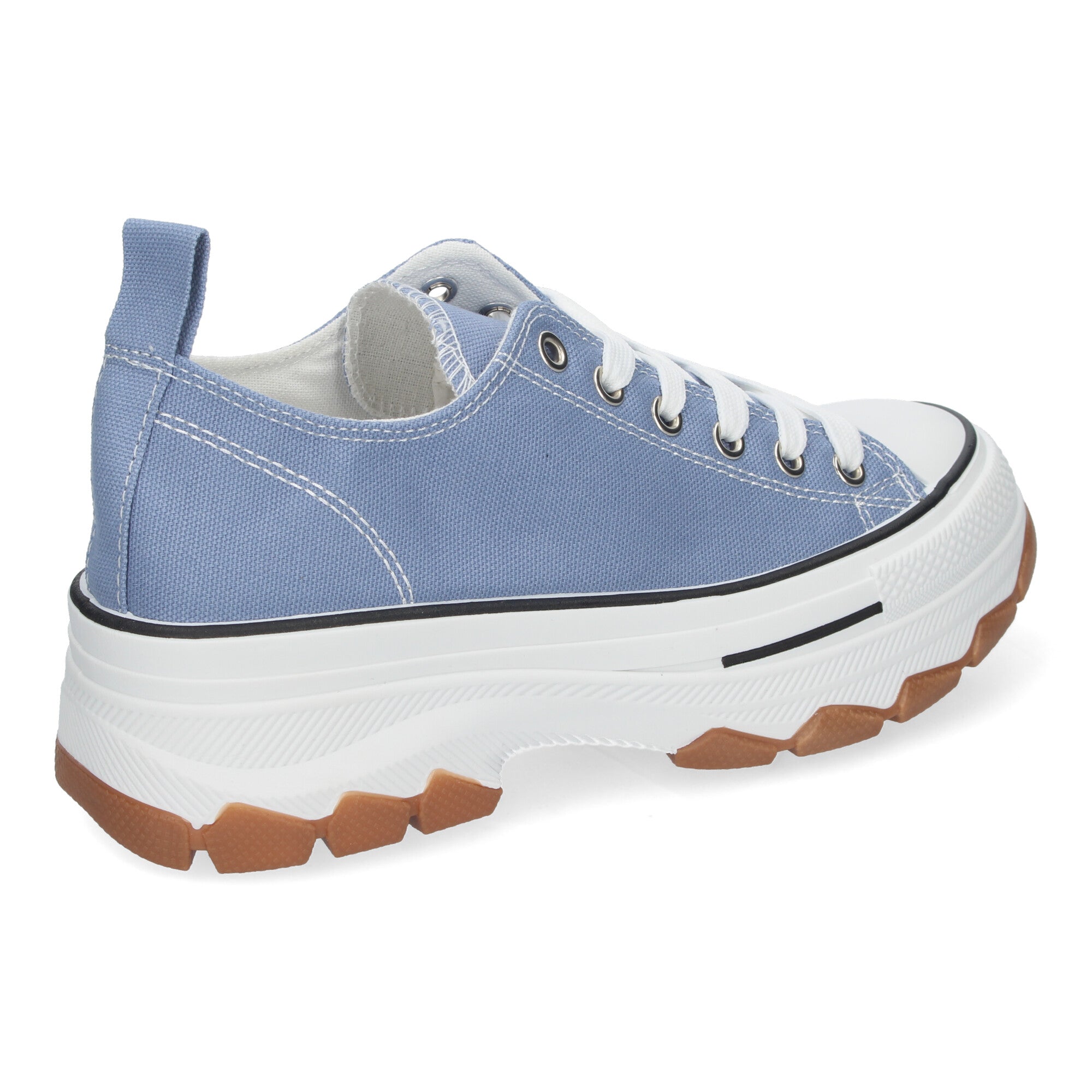 Zapatilla Bamba de Plataforma Celeste  para Mujer