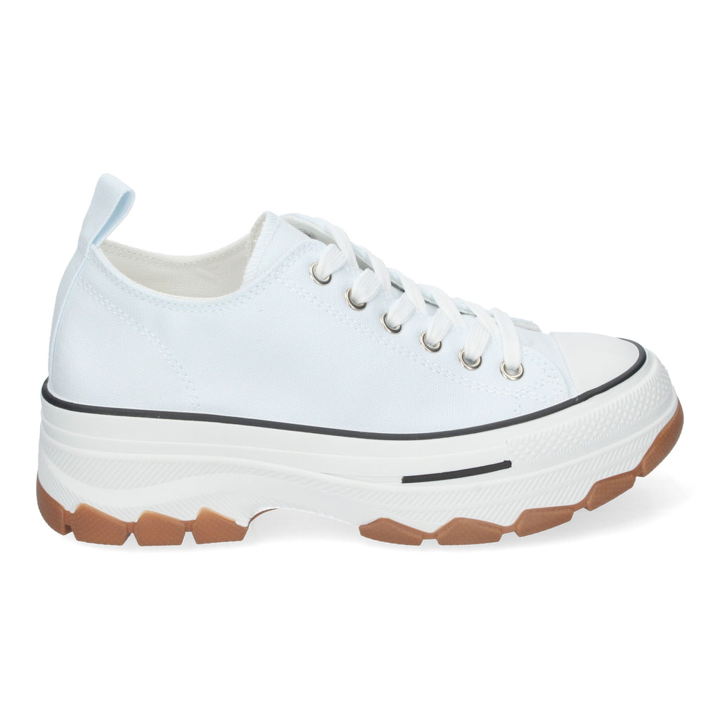 Zapatilla Bamba de Plataforma Blanca Nieve  para Mujer