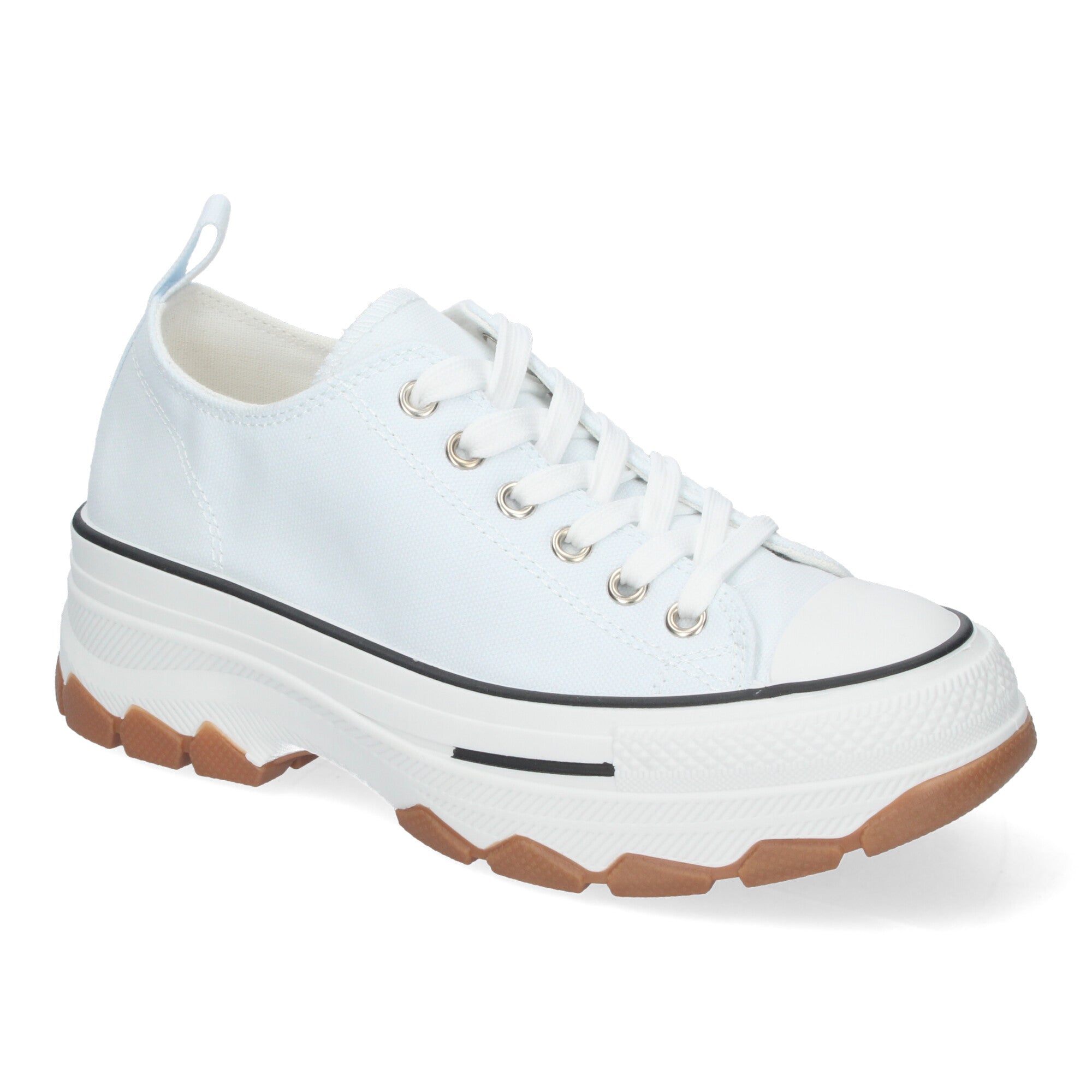 Zapatilla Bamba de Plataforma Blanca Nieve  para Mujer