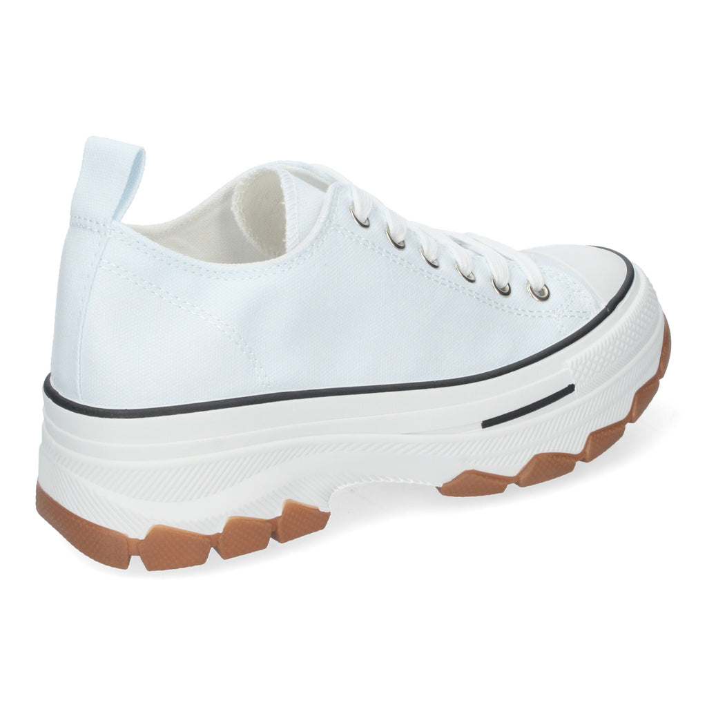 Zapatilla Bamba de Plataforma Blanca Nieve  para Mujer