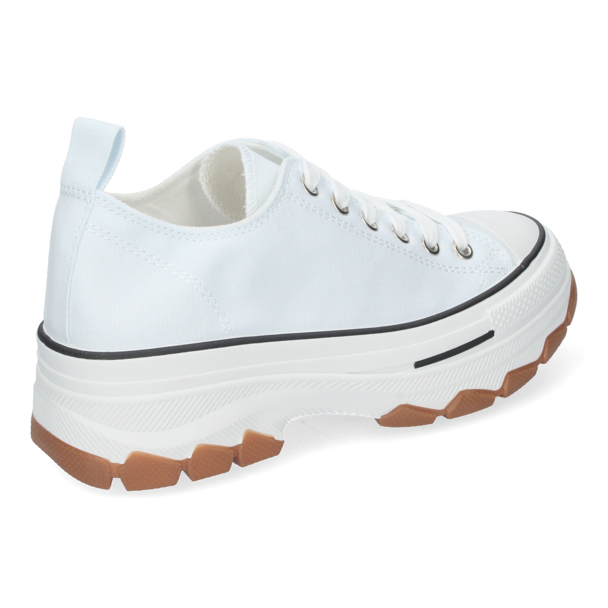 Zapatilla Bamba de Plataforma Blanca Nieve  para Mujer