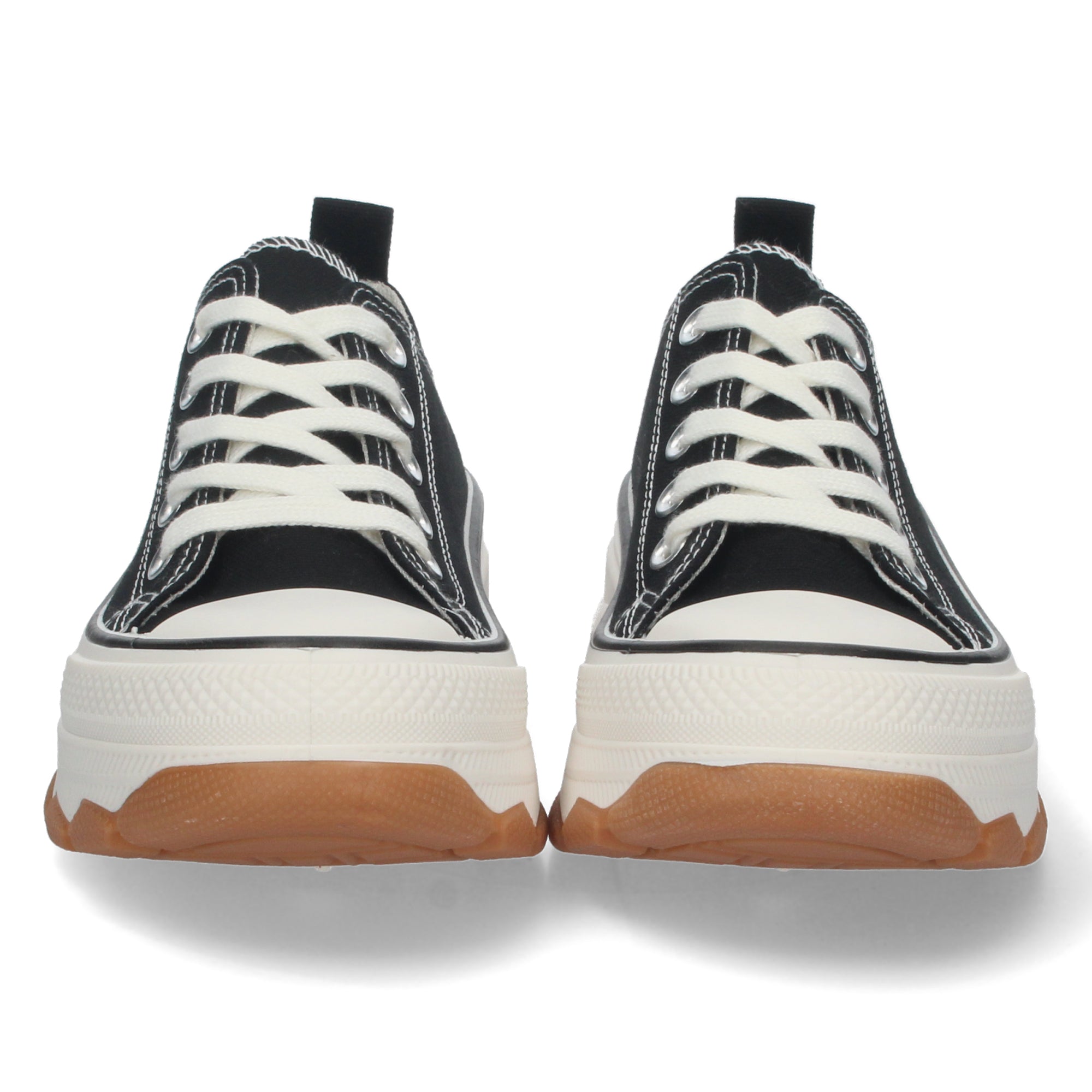Zapatilla Bamba de Plataforma Negra para Mujer