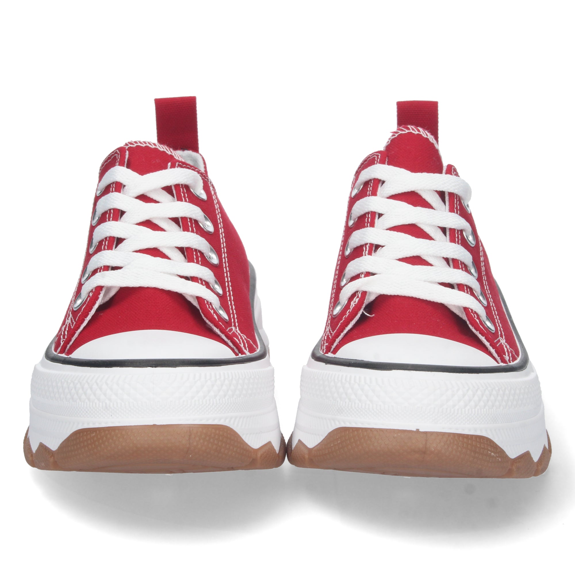 Zapatilla Bamba de Plataforma Rojas  para Mujer