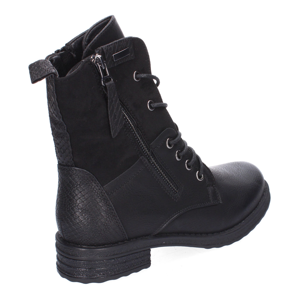 Botas de Mujer Cómodas y Elegantes con Cordones y Cremallera Lateral