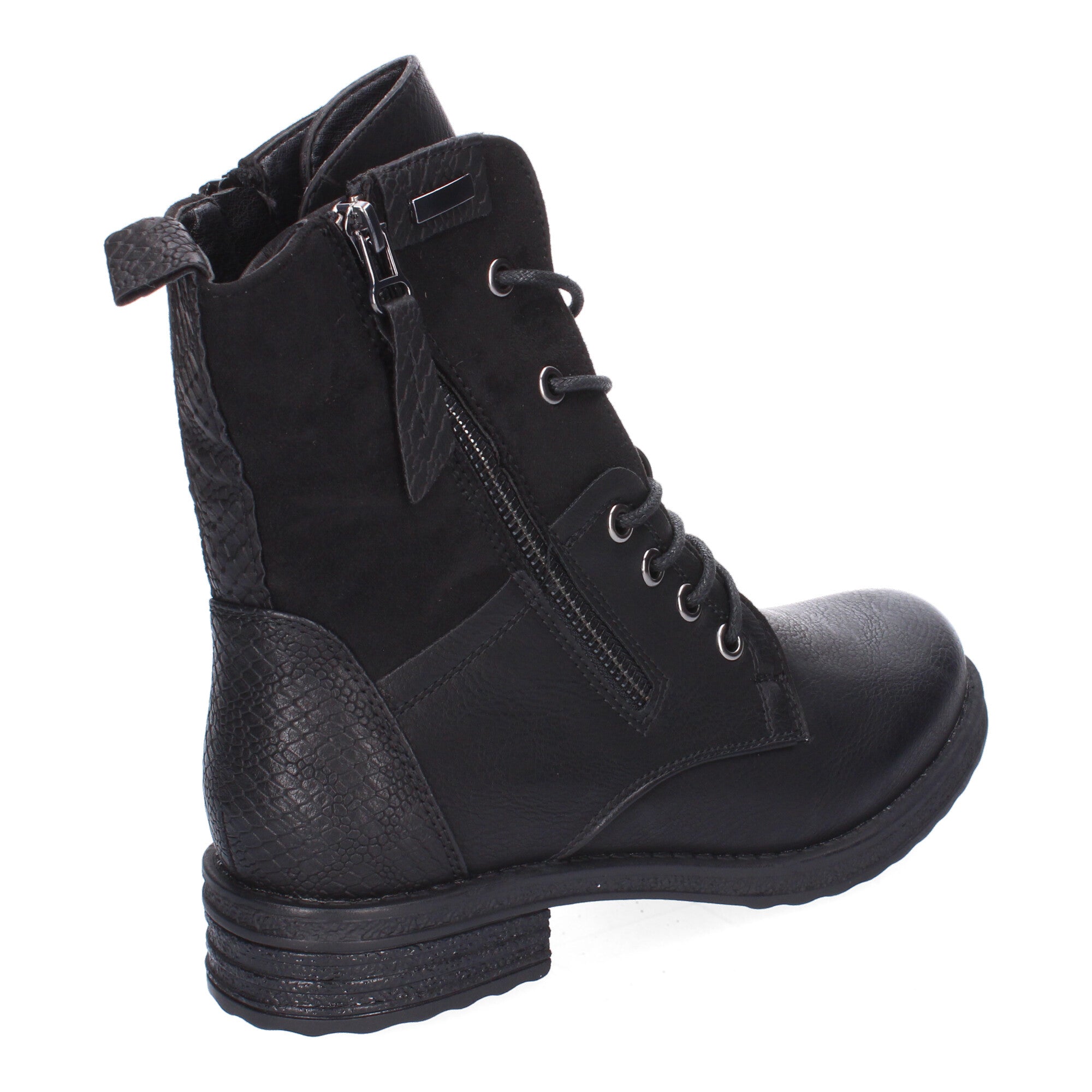 Botas de Mujer Cómodas y Elegantes con Cordones y Cremallera Lateral