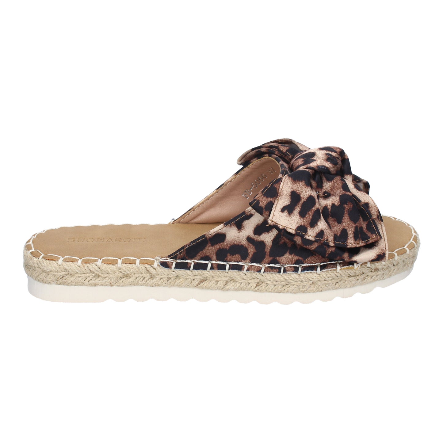 CyrenaStyle Leopardo con Lazo – Sandalia Plano para Mujer con Lazo en la Pala | Primavera-Verano, Estilo Animal Print
