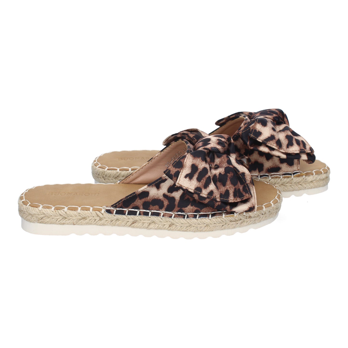 CyrenaStyle Leopardo con Lazo – Sandalia Plano para Mujer con Lazo en la Pala | Primavera-Verano, Estilo Animal Print